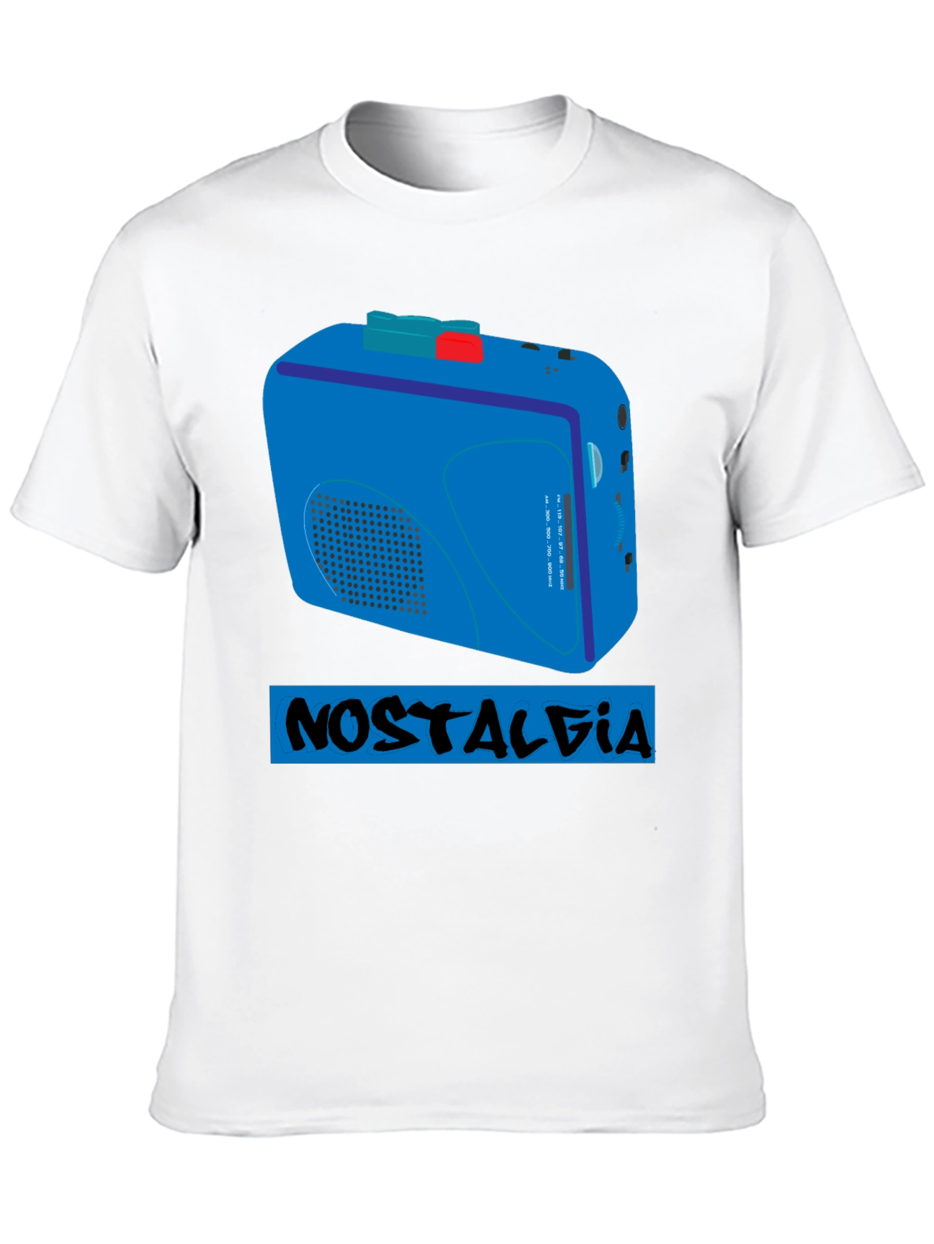Nostalgia Cassette Player T-Shirt - Retro Style