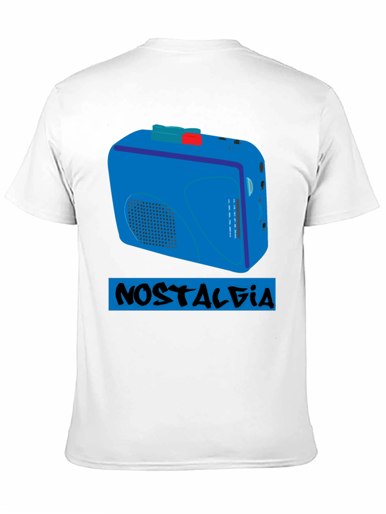 Nostalgia Cassette Player T-Shirt - Retro Style