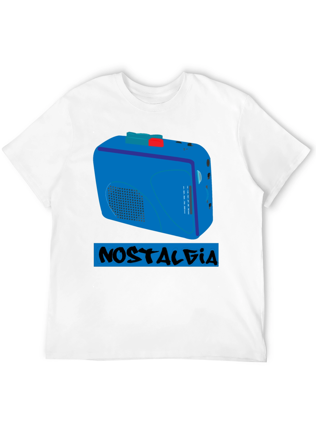Nostalgia Cassette Player T-Shirt - Retro Style