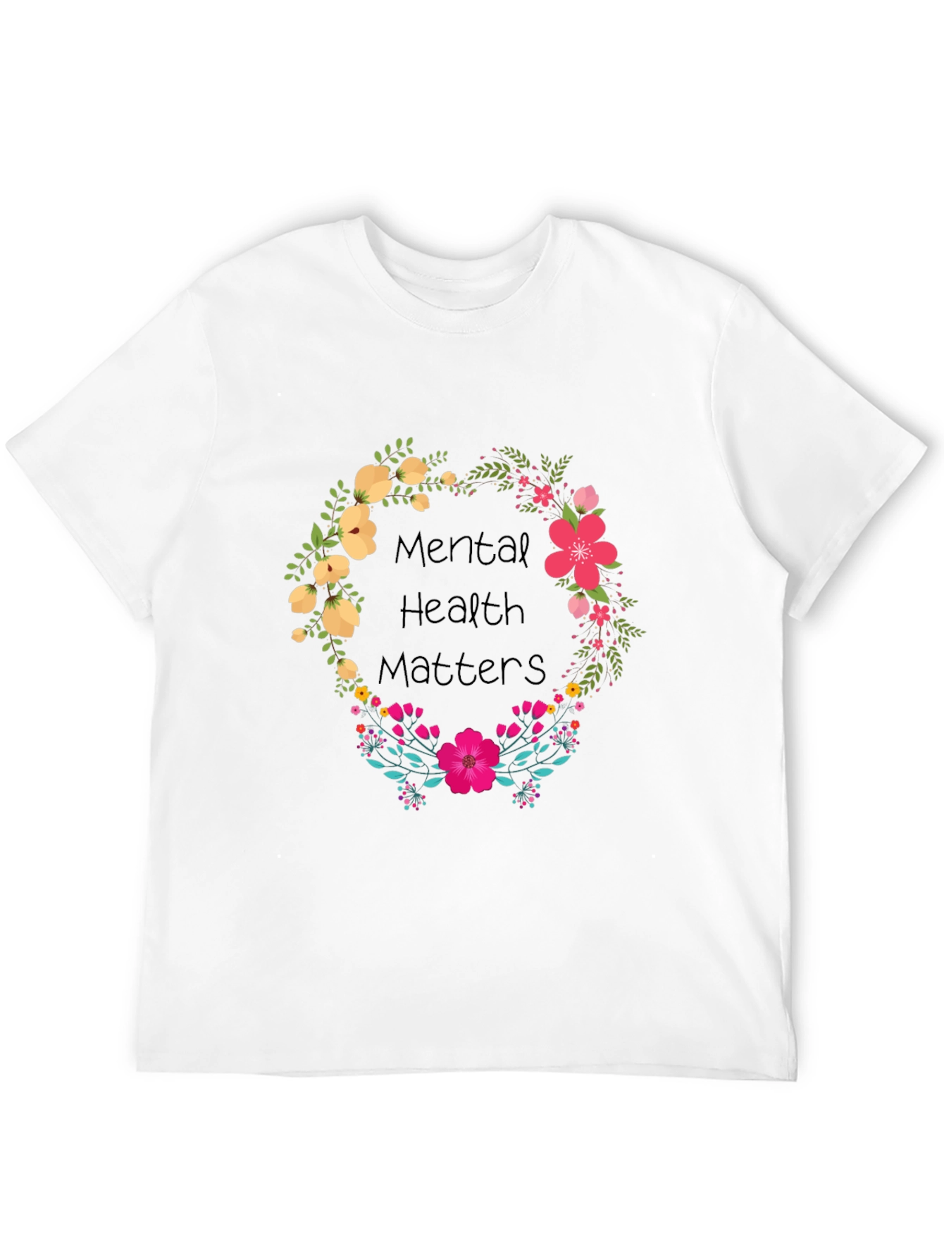 Mental Health Matters Floral Tee