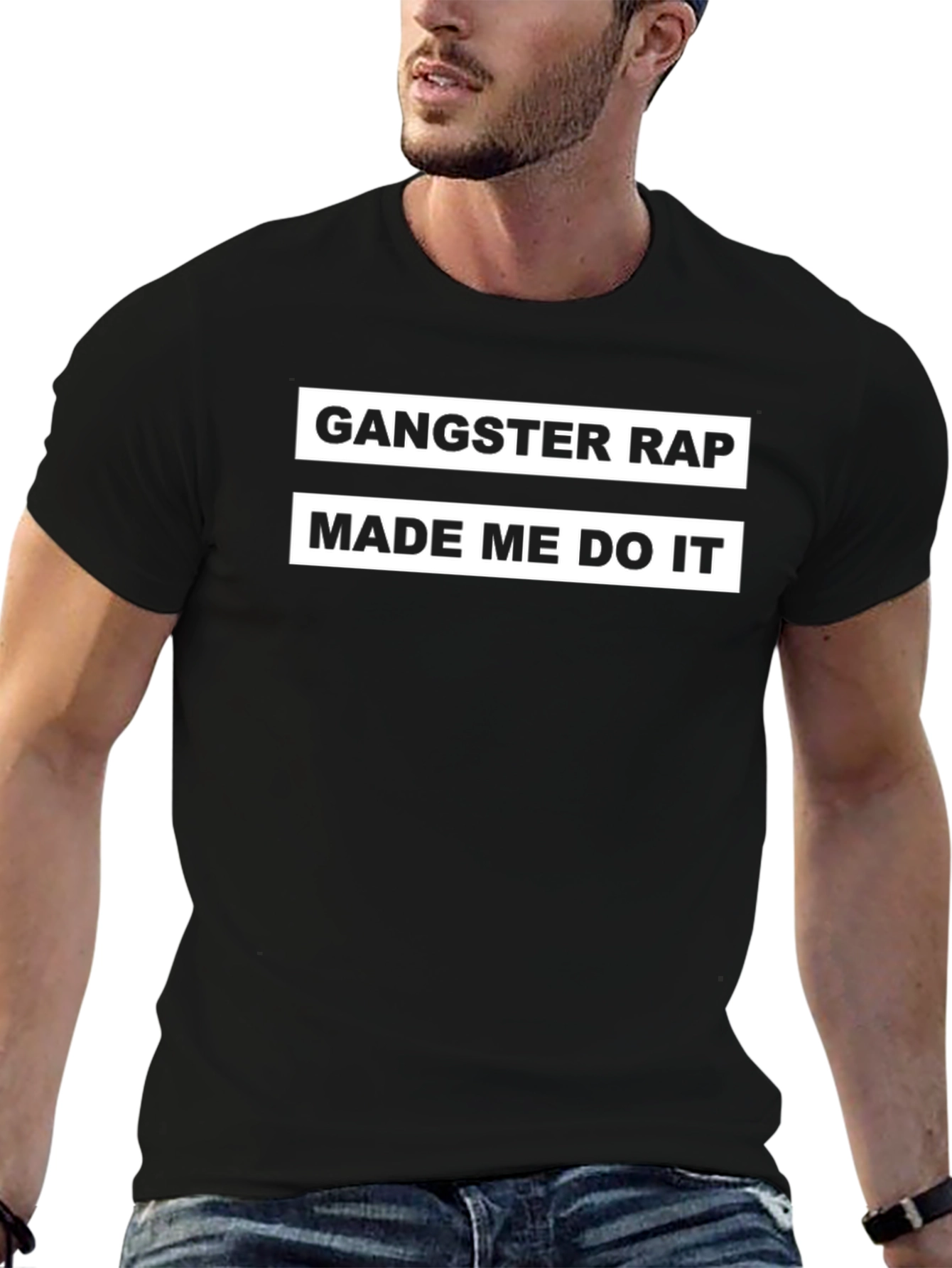 Gangster Rap Made Me Do It Graphic Tee