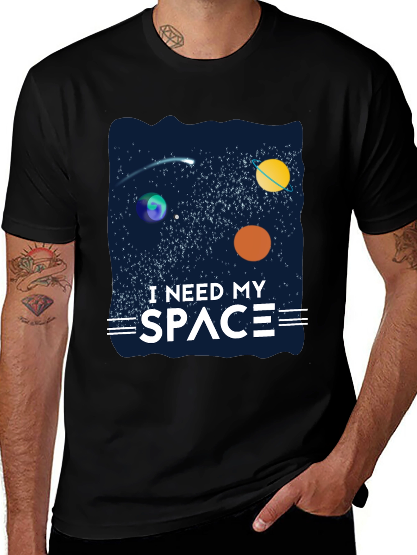 I Need My Space T-Shirt - Galaxy Design