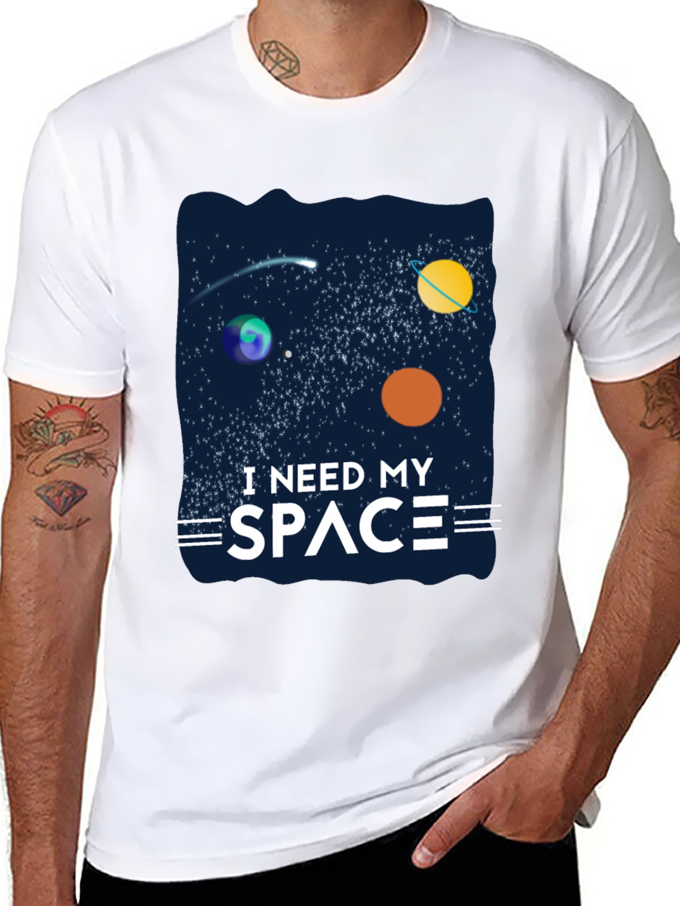 I Need My Space T-Shirt - Galaxy Design