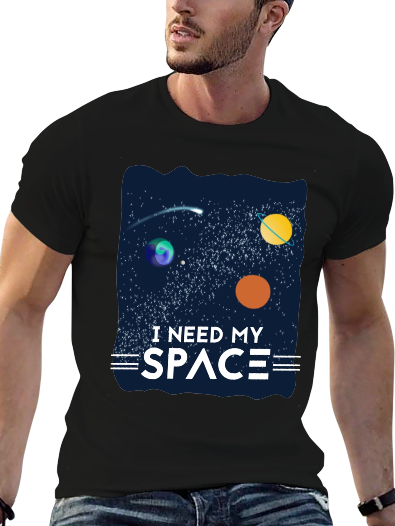 I Need My Space T-Shirt - Galaxy Design