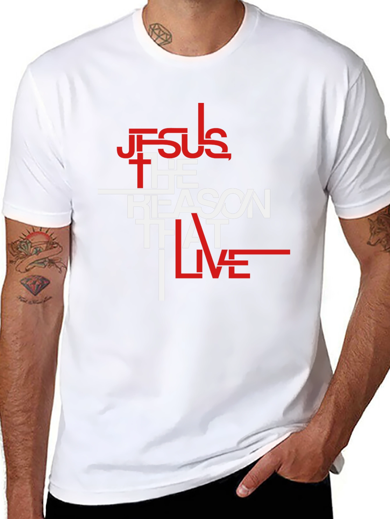 Jesus Is The Reason Black Graphic Tee