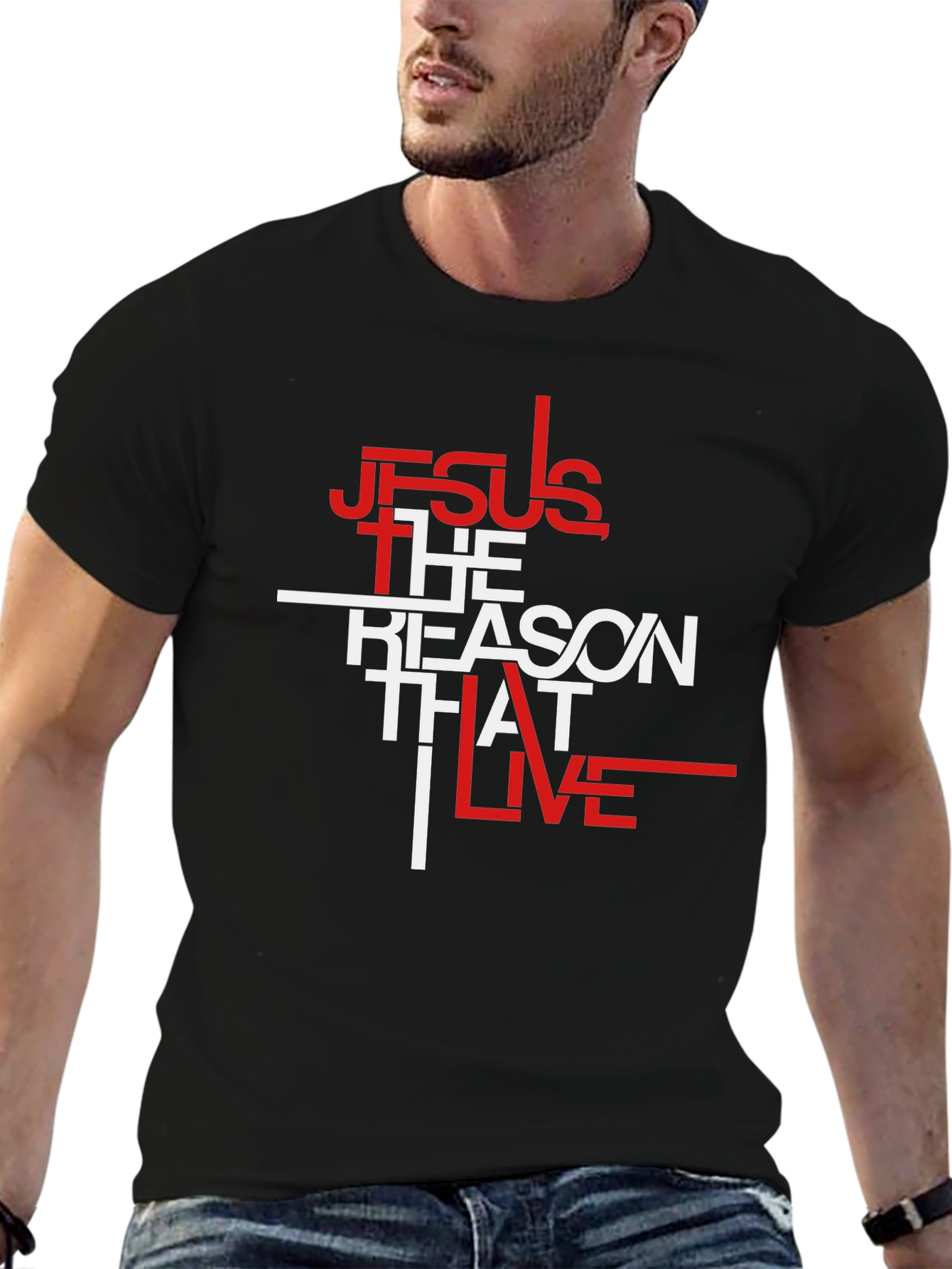 Jesus Is The Reason Black Graphic Tee