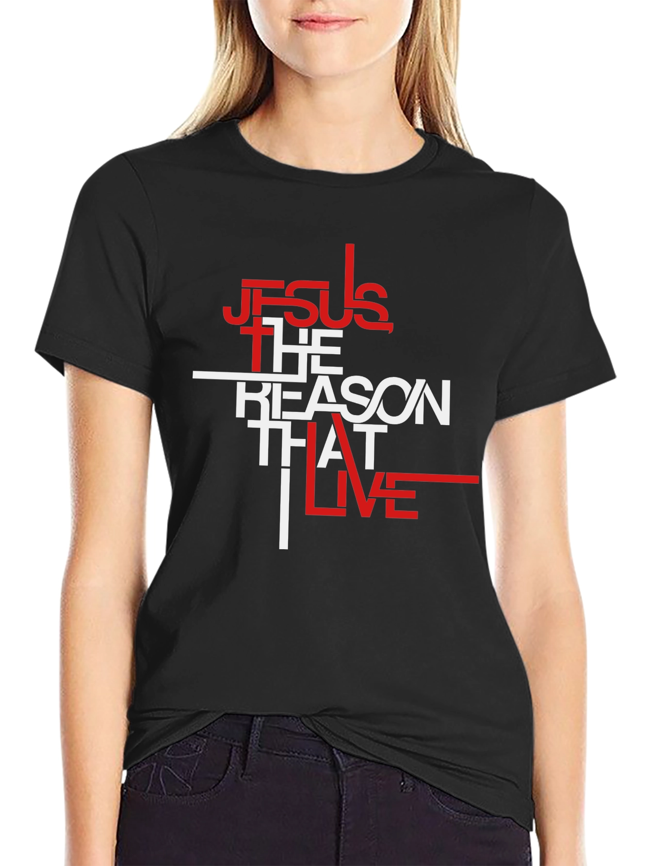 Jesus Is The Reason Black Graphic Tee