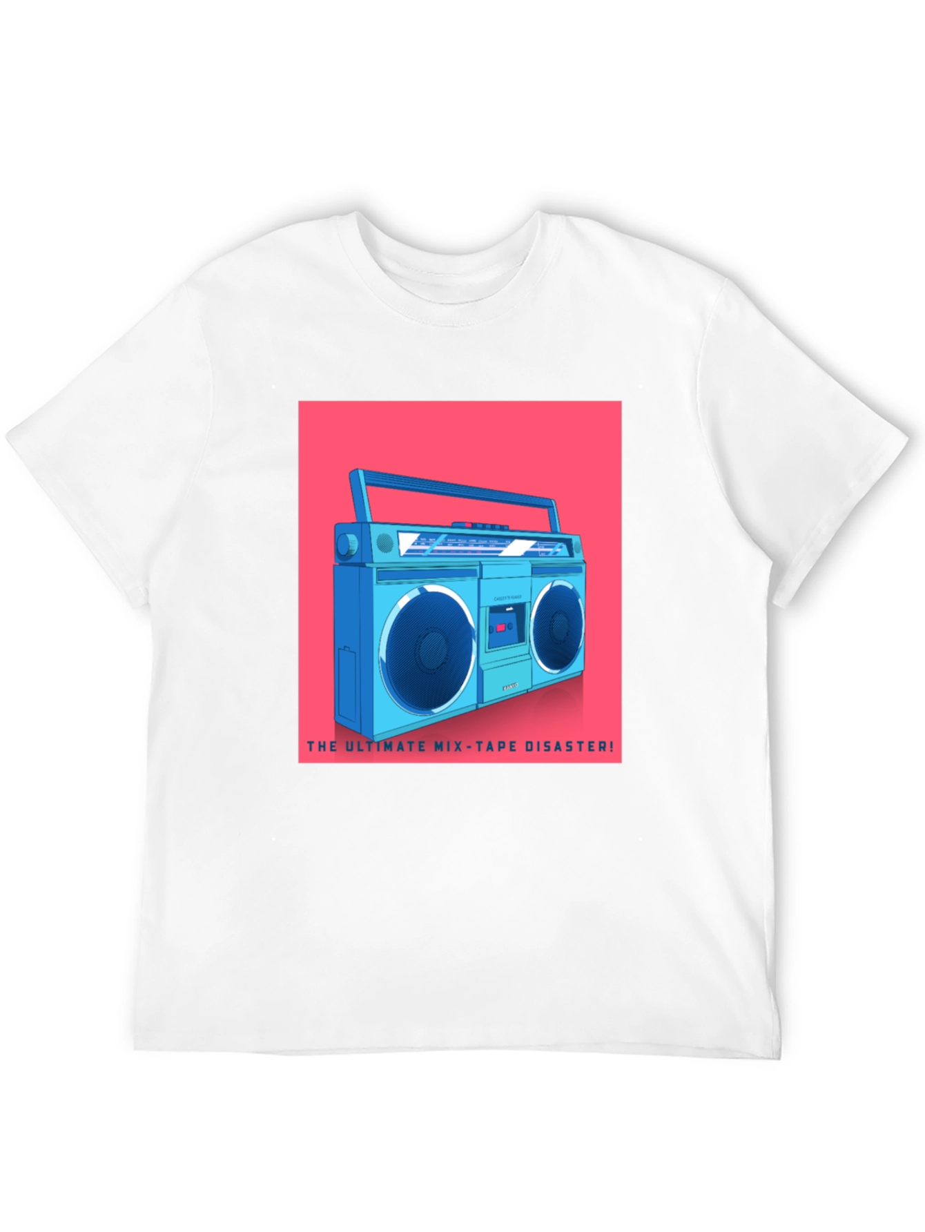 Retro Boombox T-Shirt - Ultimate Mixtape Disaster Tee