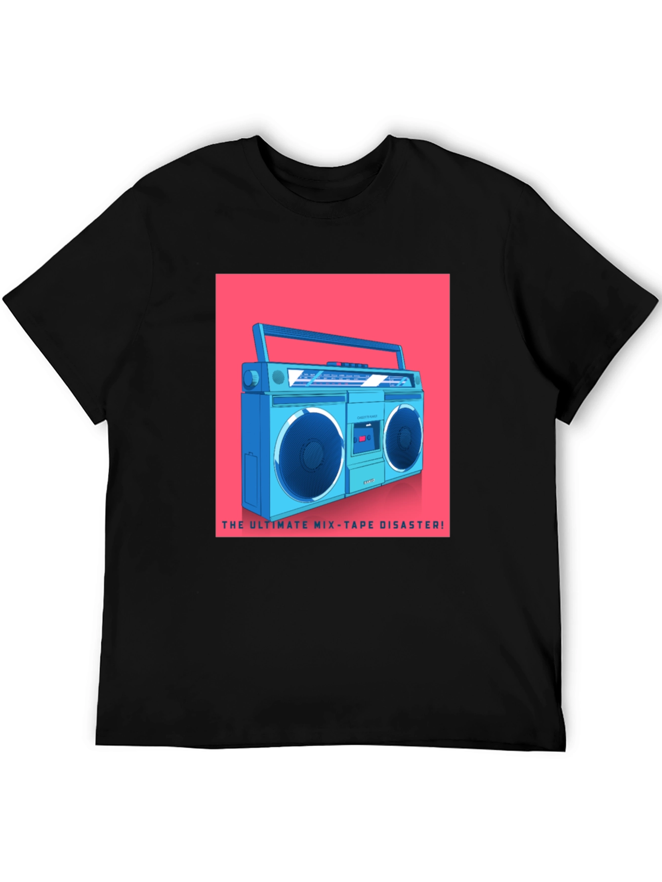 Retro Boombox T-Shirt - Ultimate Mixtape Disaster Tee