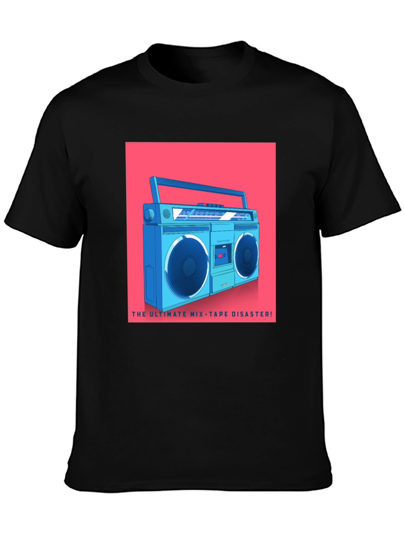 Retro Boombox T-Shirt - Ultimate Mixtape Disaster Tee