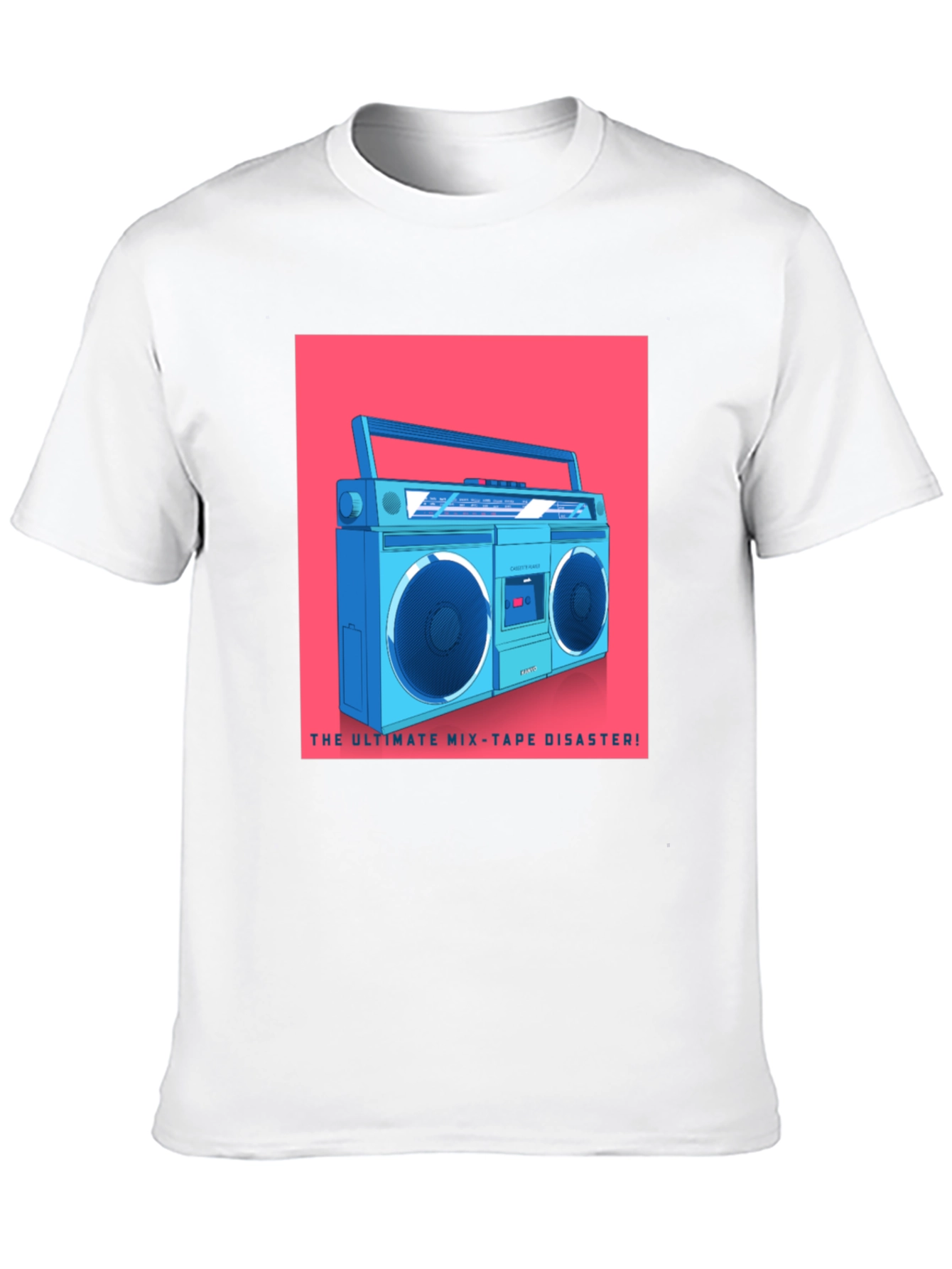 Retro Boombox T-Shirt - Ultimate Mixtape Disaster Tee