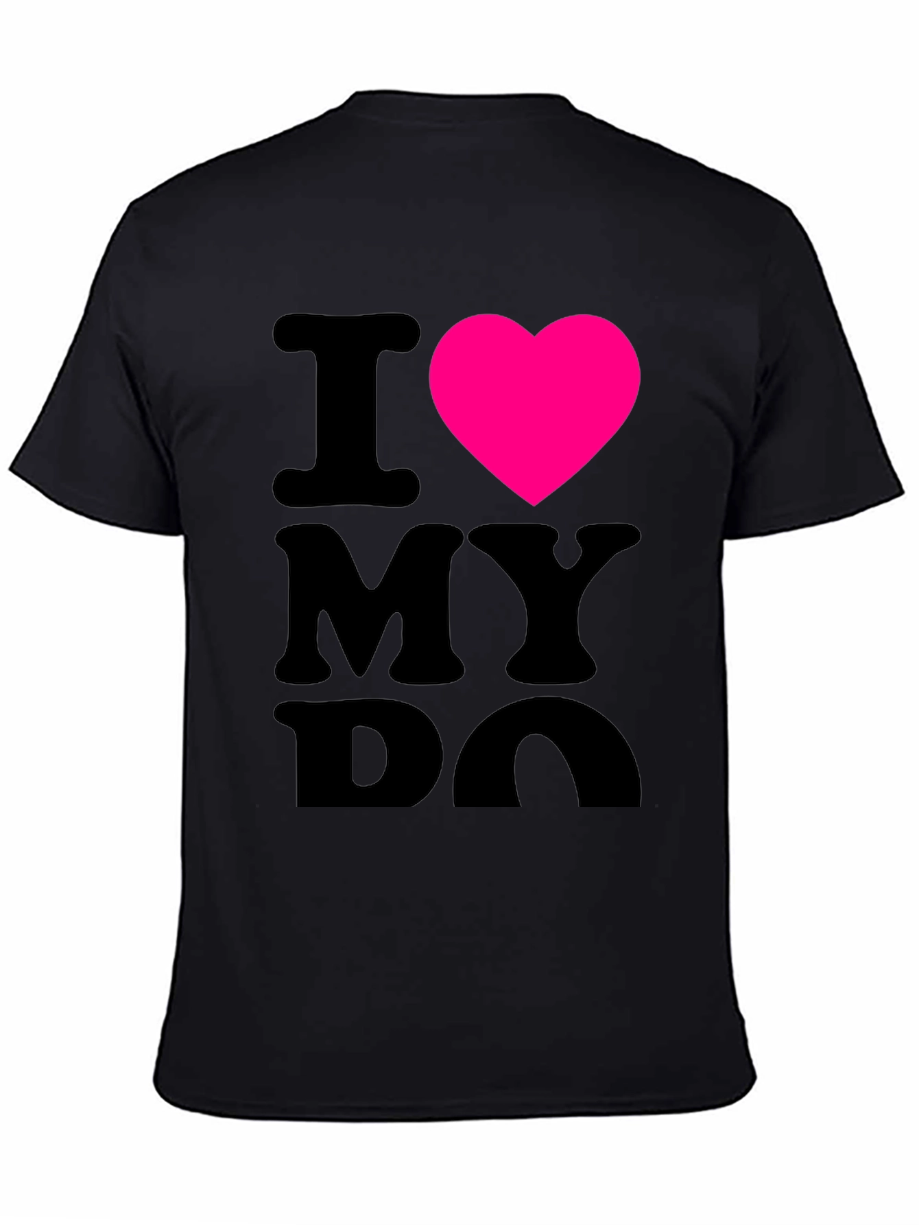 I Heart My Dog Black T-Shirt