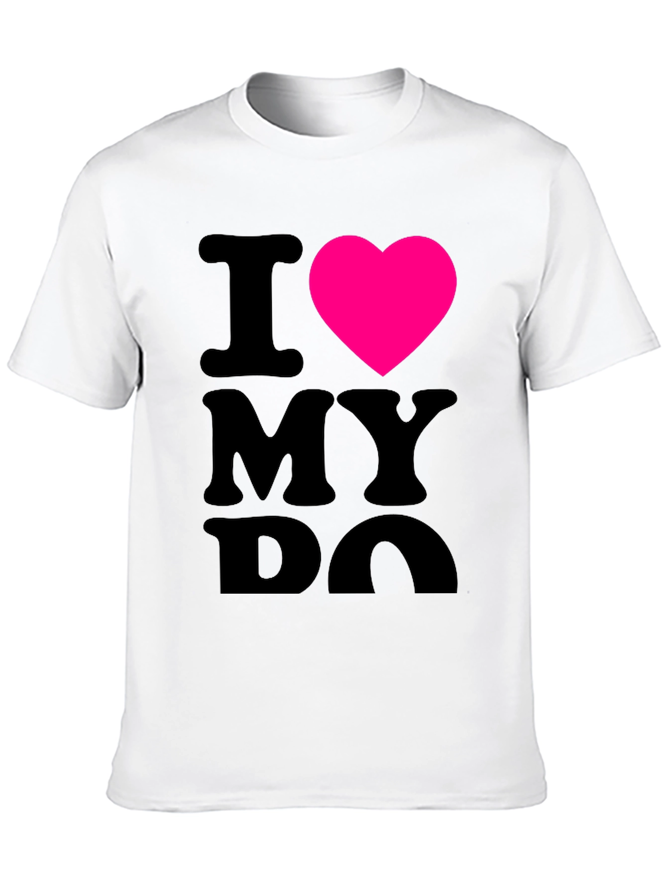 I Heart My Dog Black T-Shirt