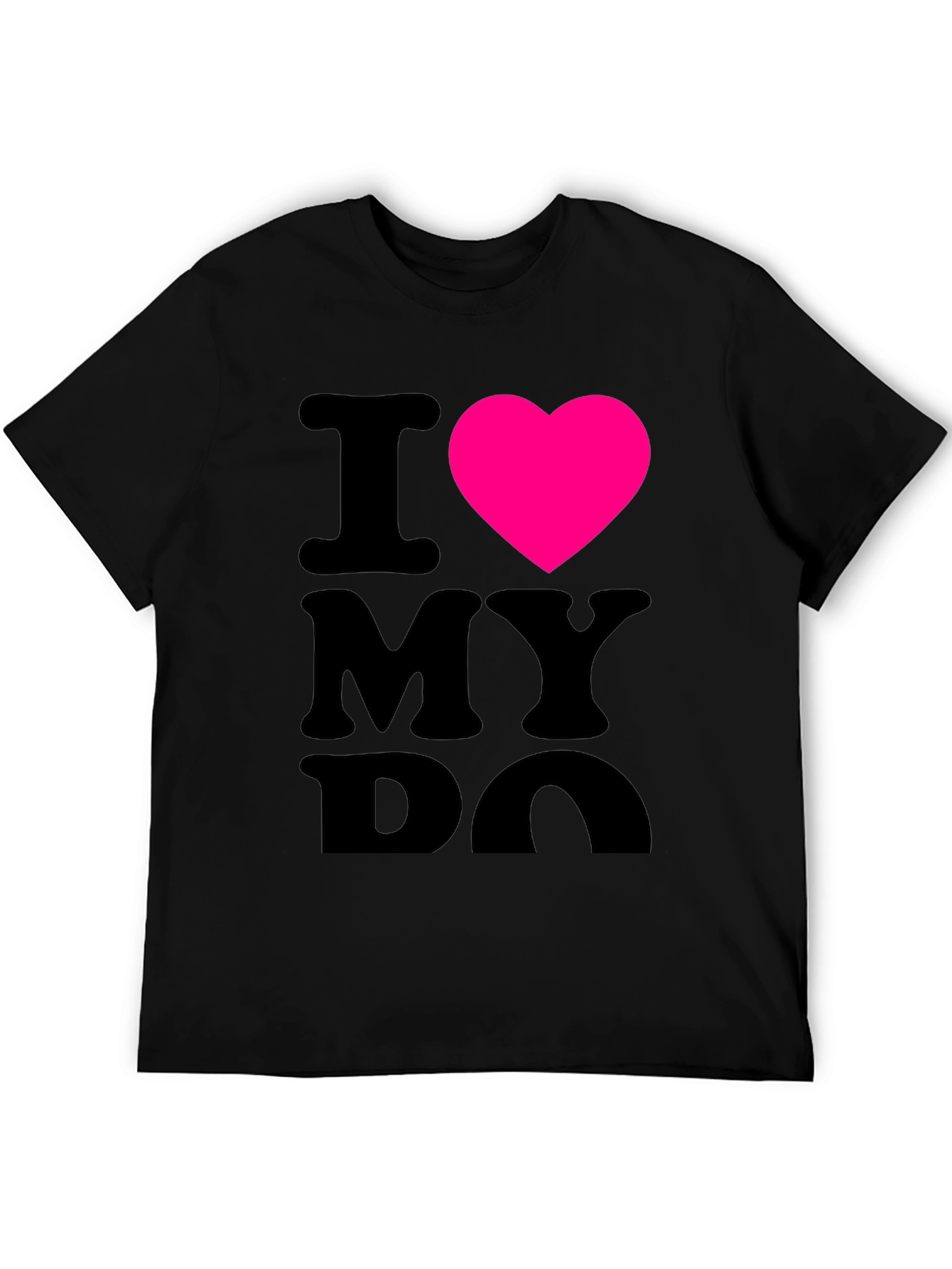 I Heart My Dog Black T-Shirt