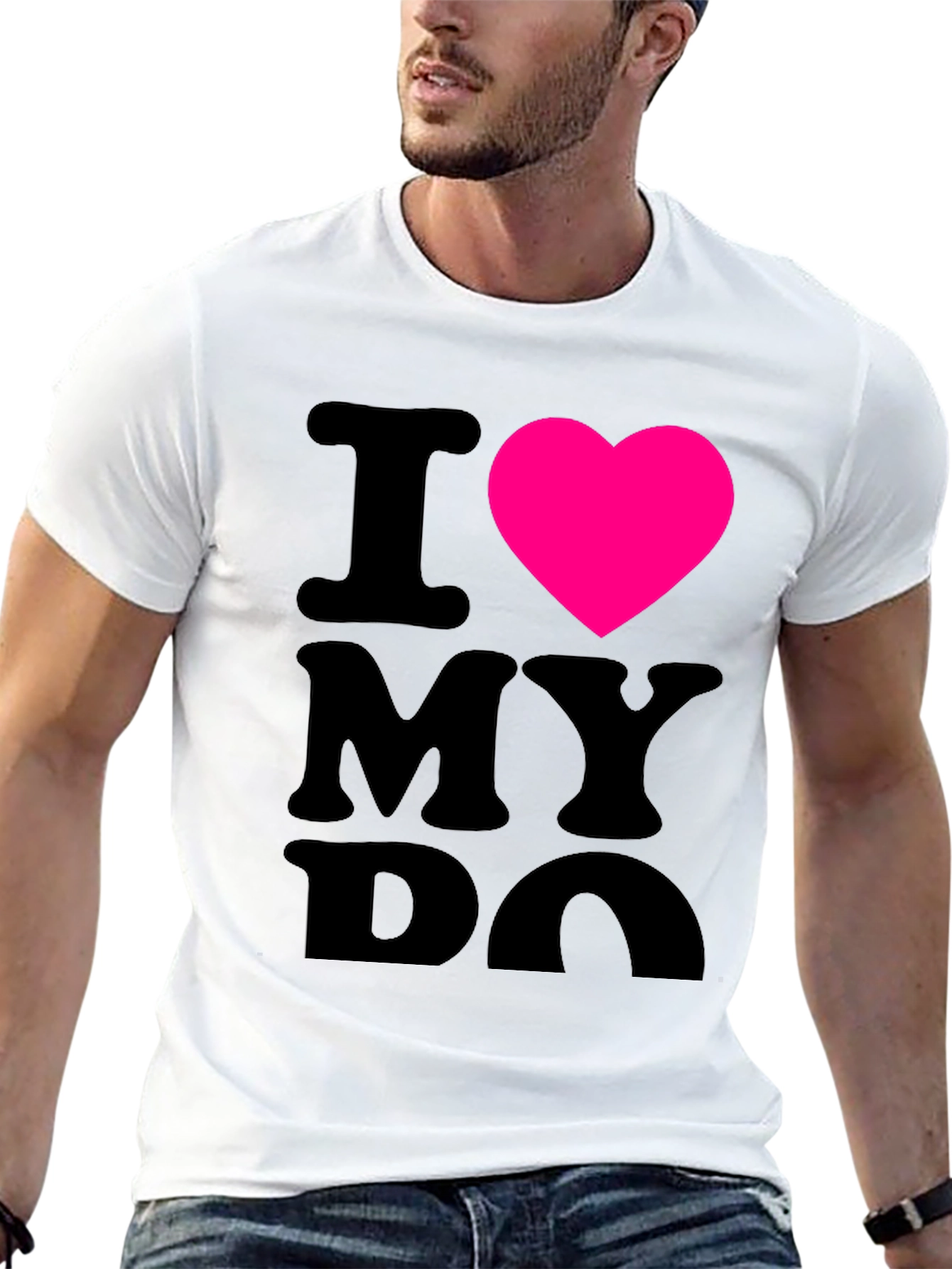 I Heart My Dog Black T-Shirt