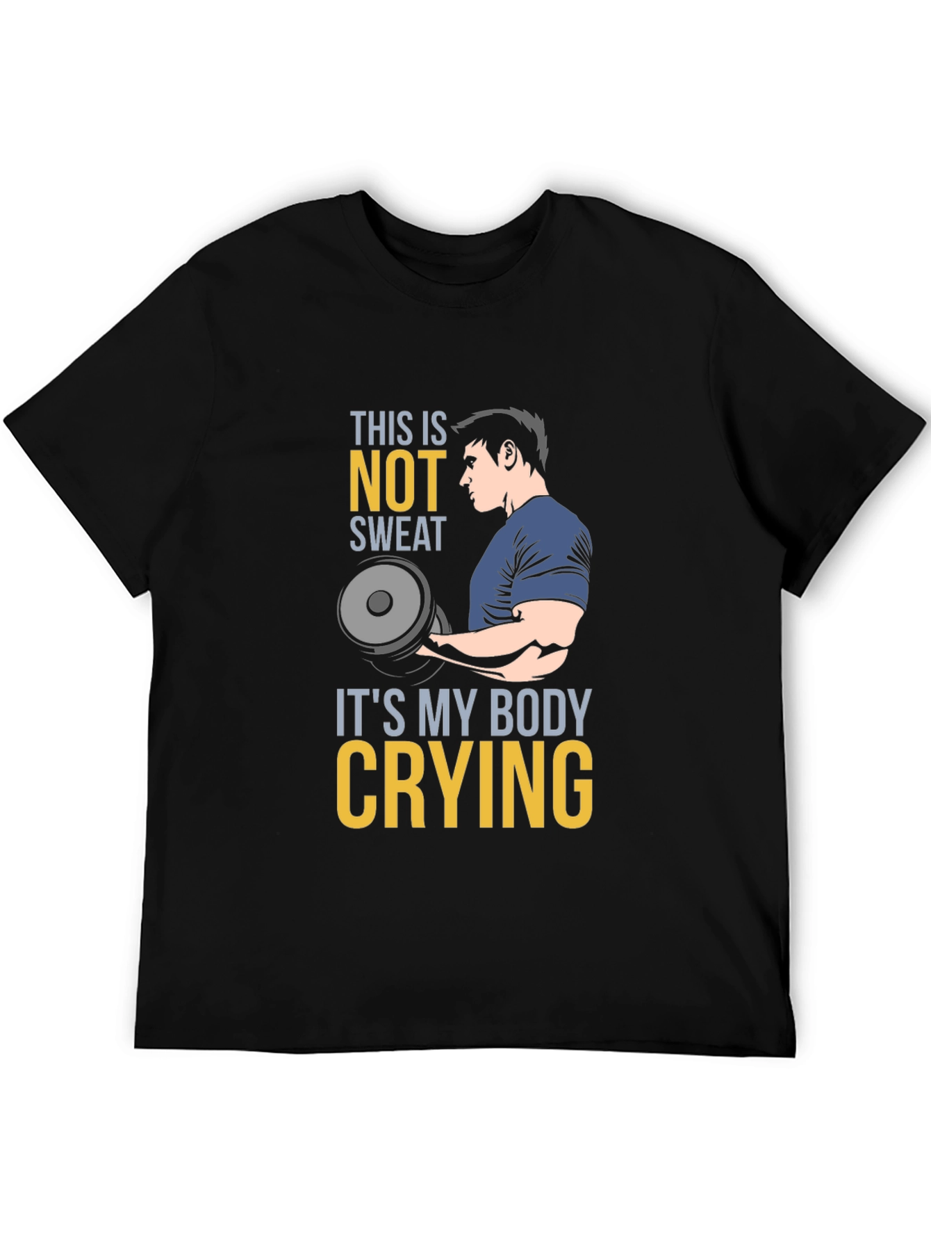 Funny Gym Workout T-Shirt - Body Crying