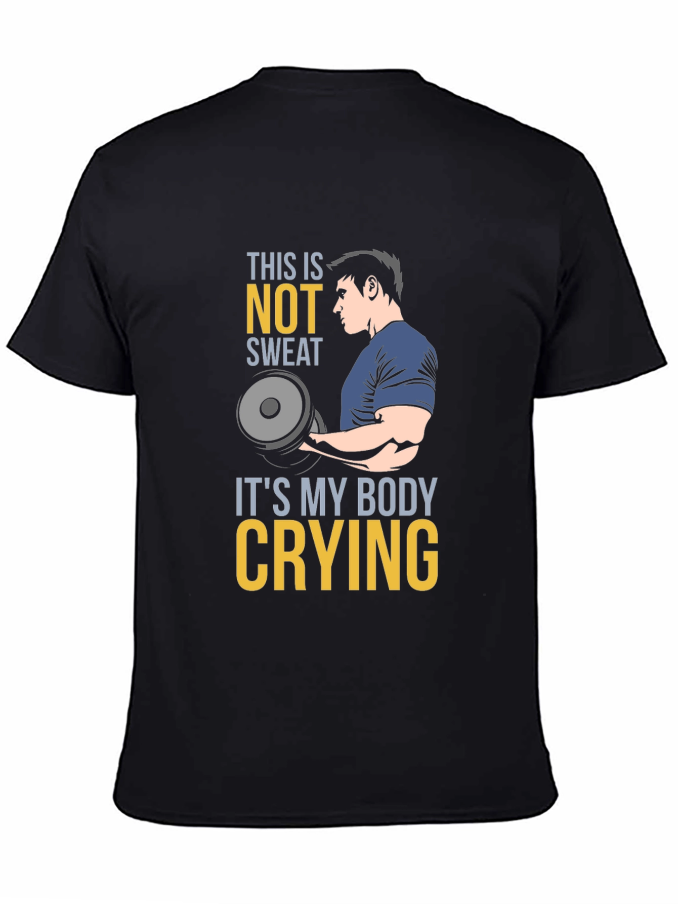 Funny Gym Workout T-Shirt - Body Crying
