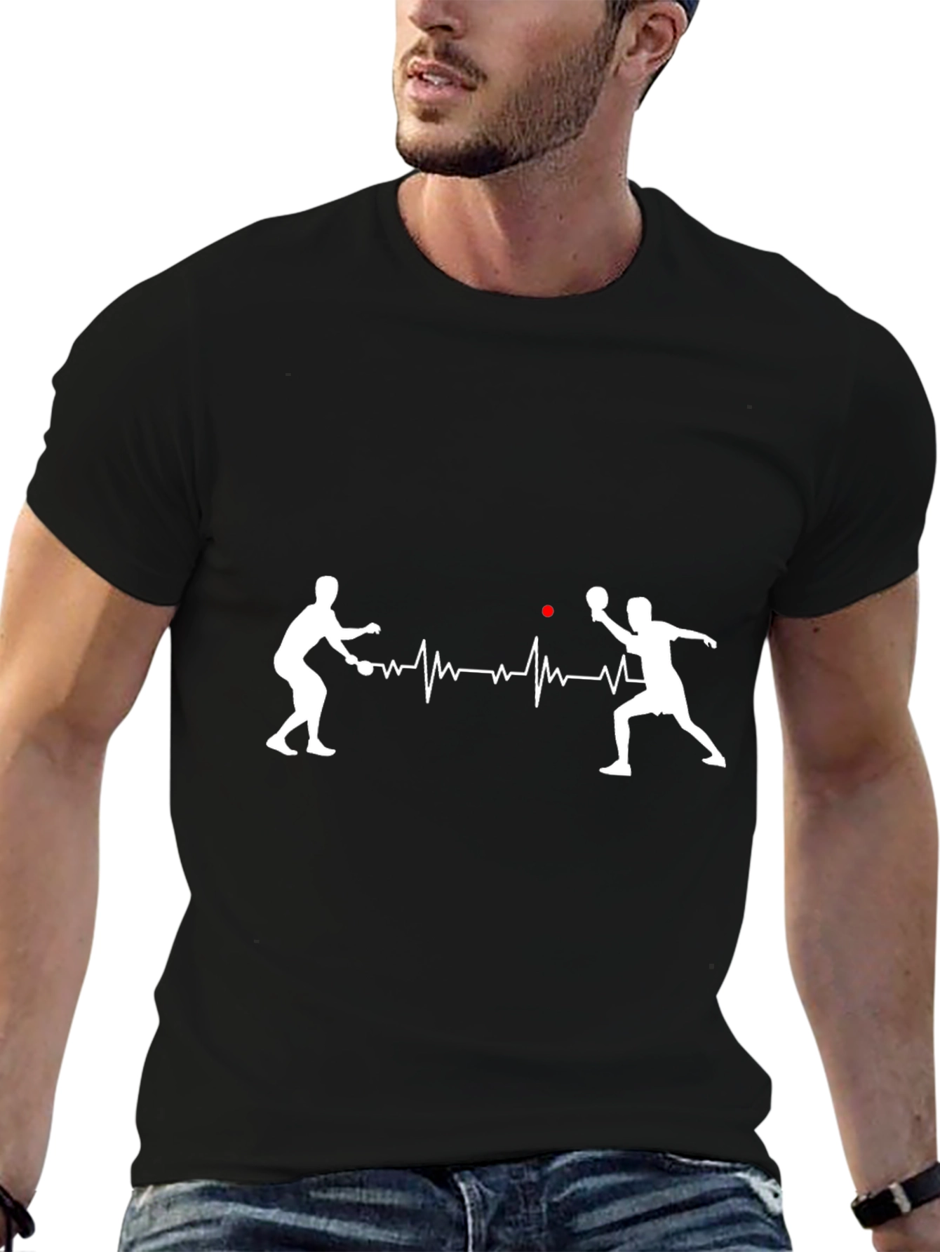 Ping Pong Heartbeat Graphic T-Shirt