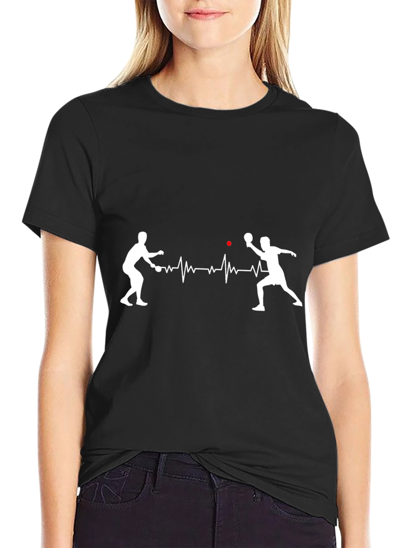 Ping Pong Heartbeat Graphic T-Shirt