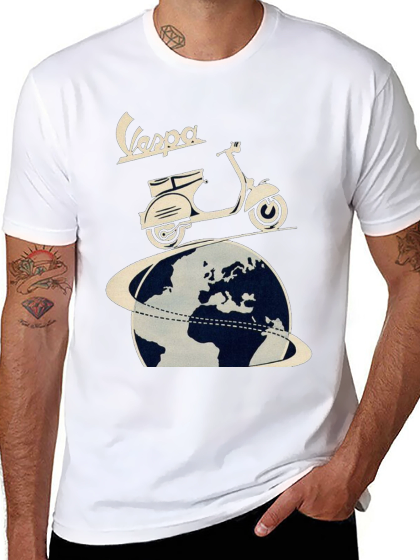 Vespa Around the World Graphic Tee