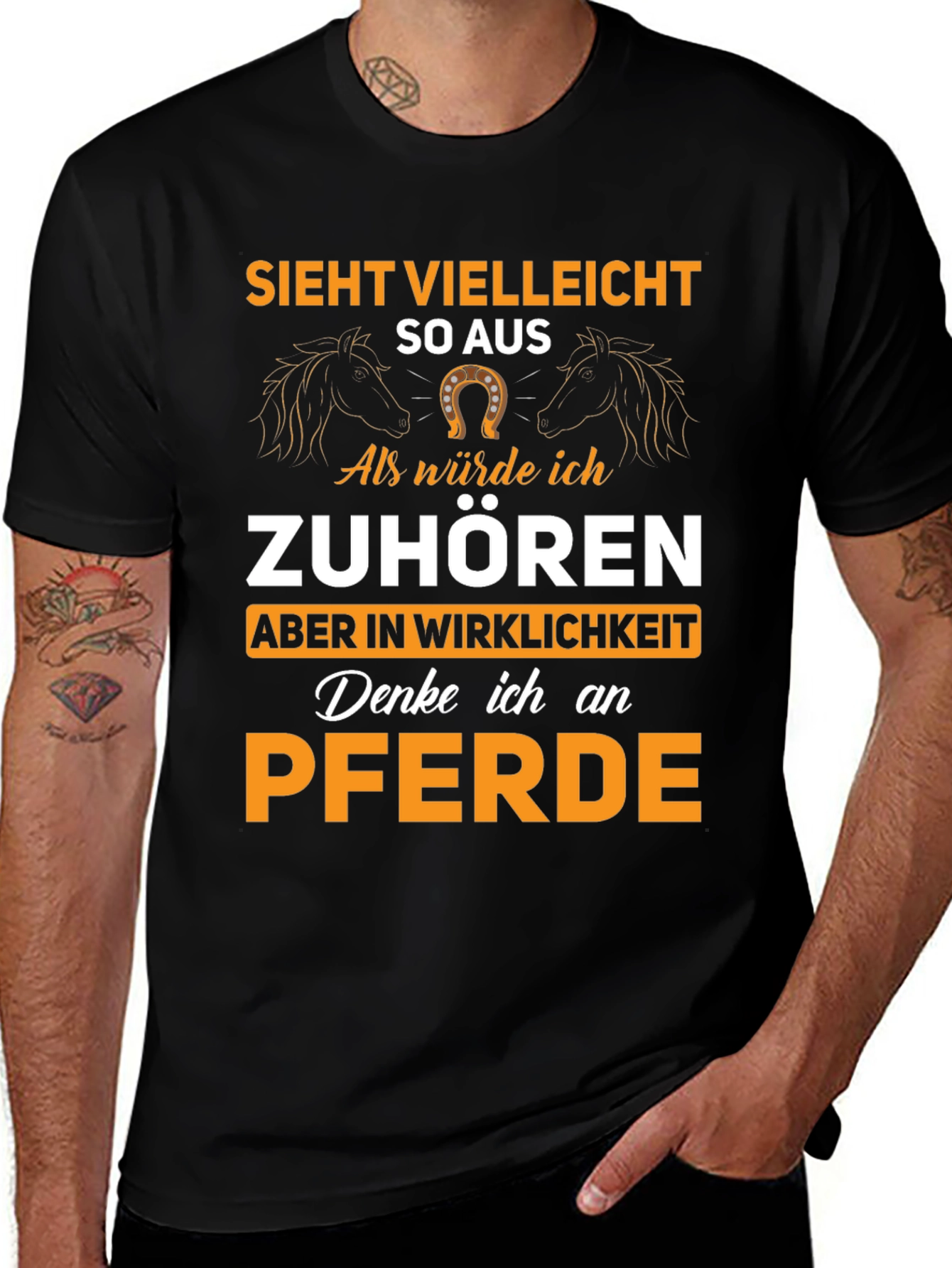 Funny Horse Lover T-Shirt - Pferde German Quote