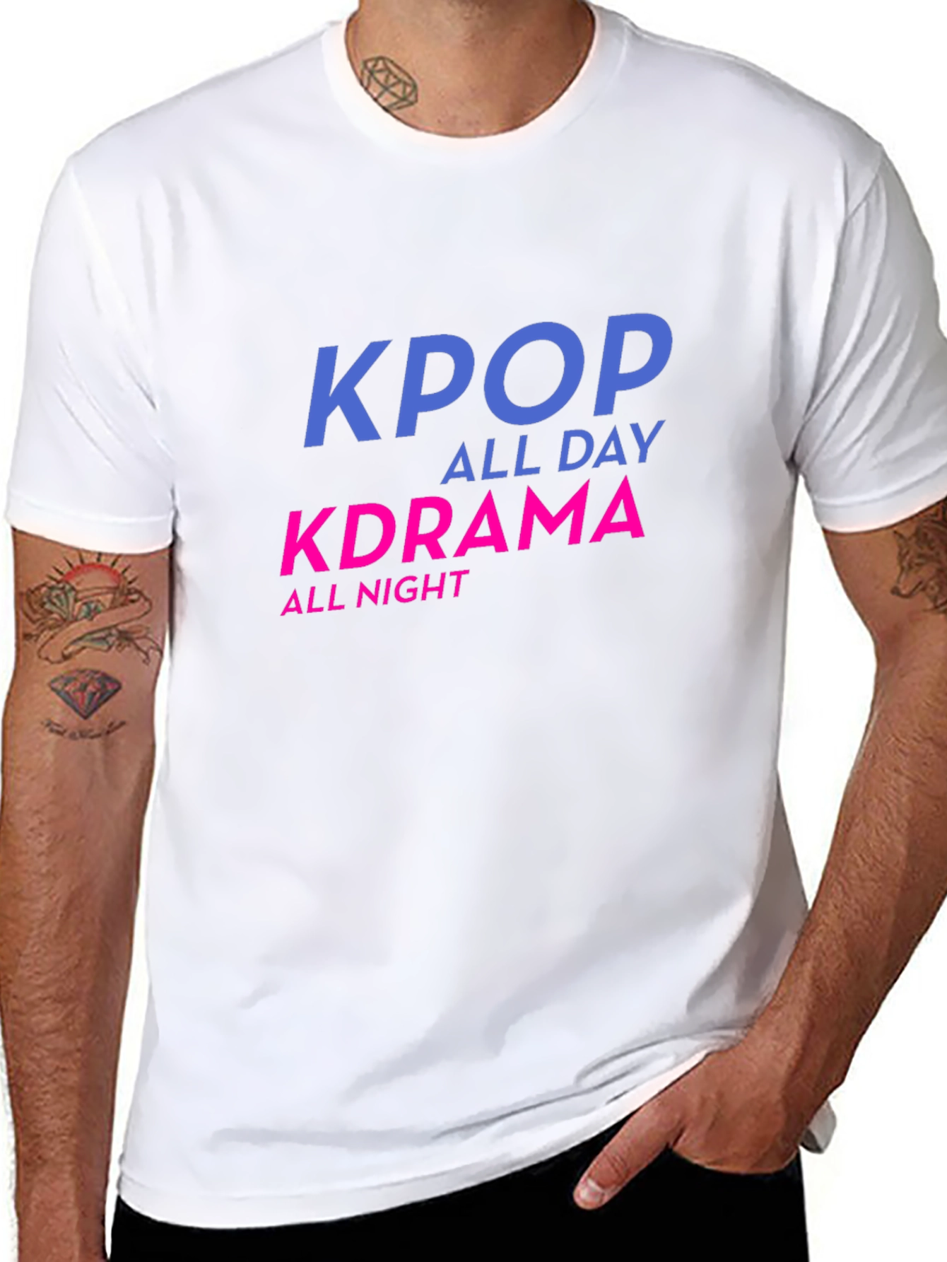 KPOP All Day KDRAMA All Night Graphic Tee
