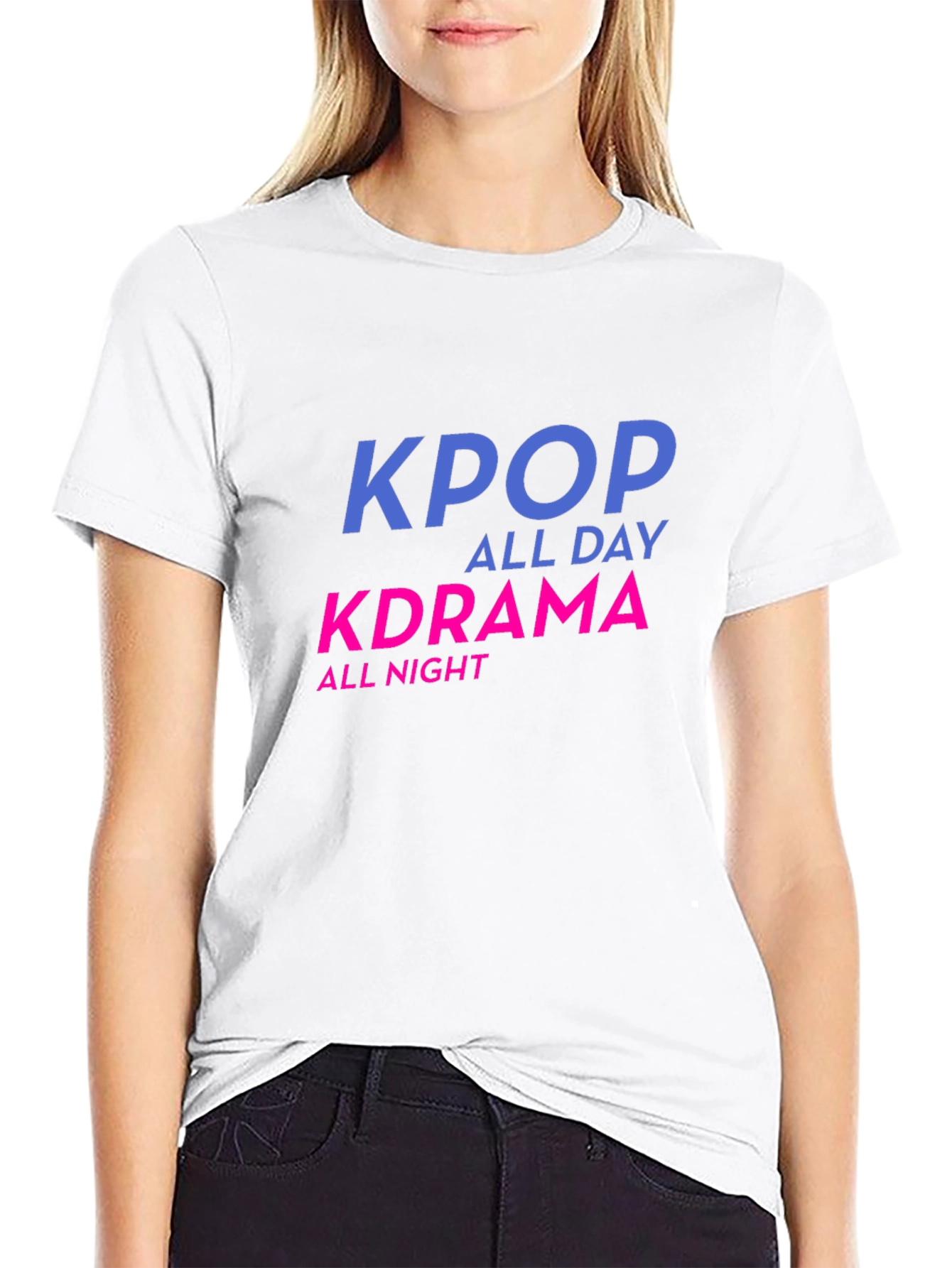 KPOP All Day KDRAMA All Night Graphic Tee
