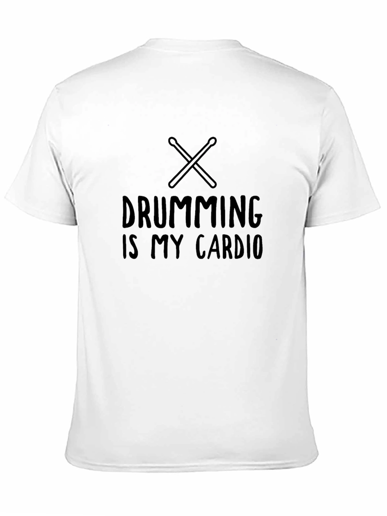 Drumming is My Cardio Black T-Shirt