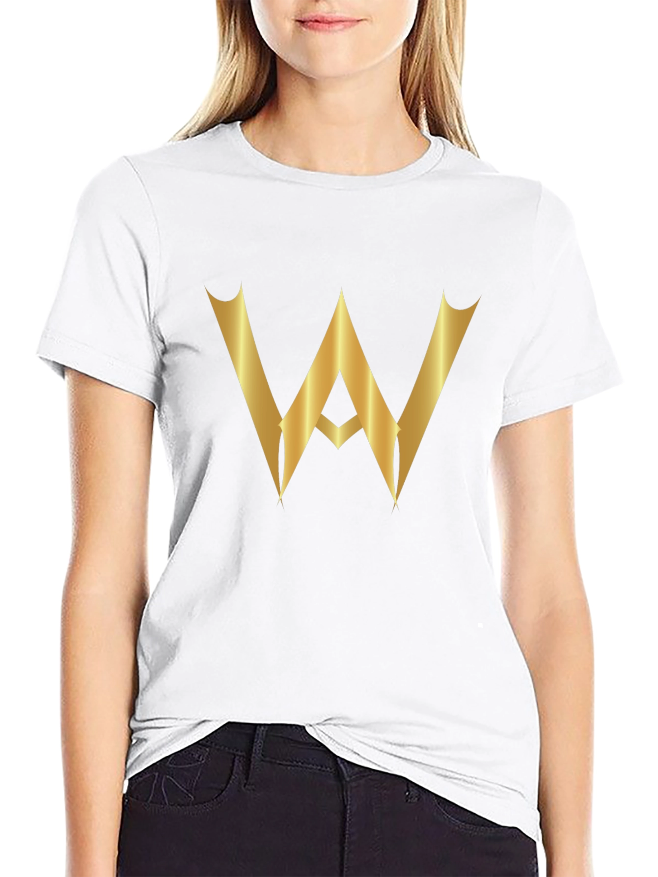 Gold Emblem Black T-Shirt