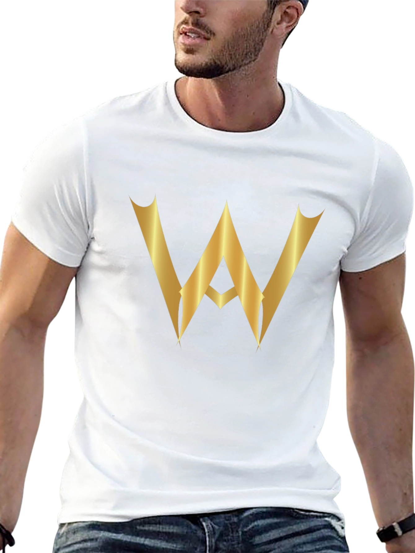 Gold Emblem Black T-Shirt