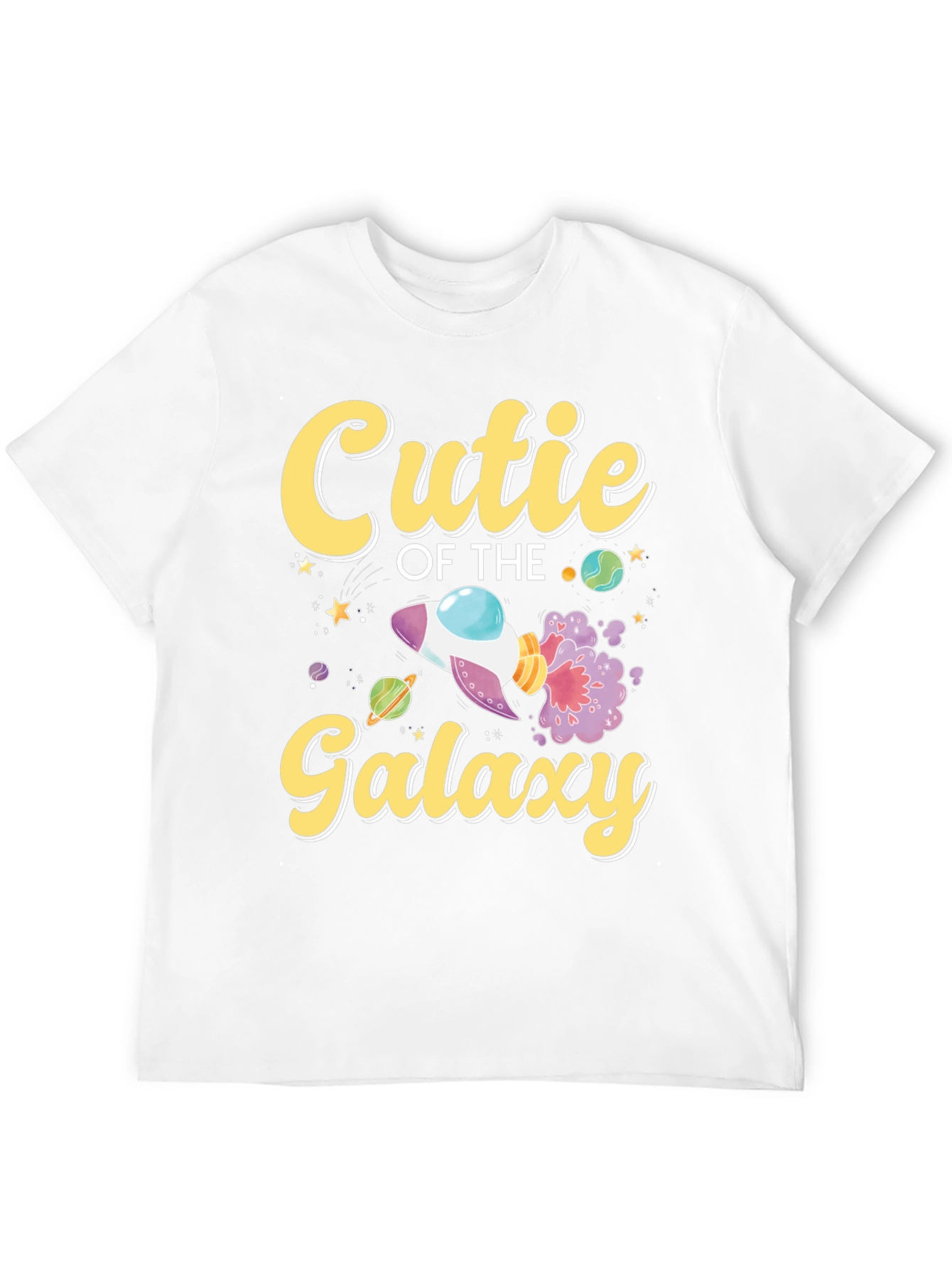 Cutie of the Galaxy Black Graphic T-Shirt