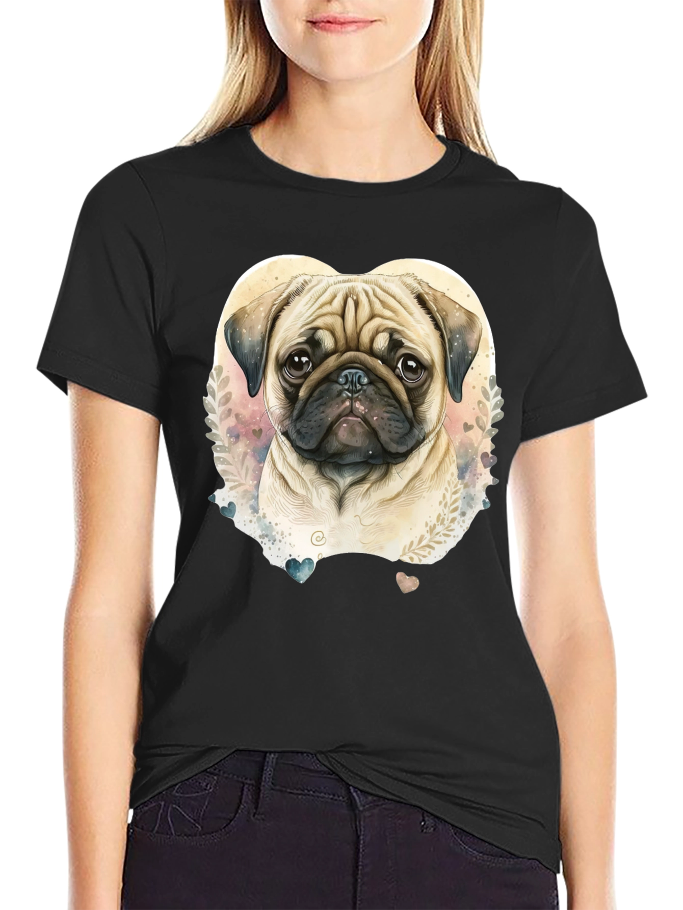Pug Love T-Shirt - Adorable Dog Graphic Tee
