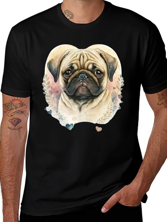 Pug Love T-Shirt - Adorable Dog Graphic Tee