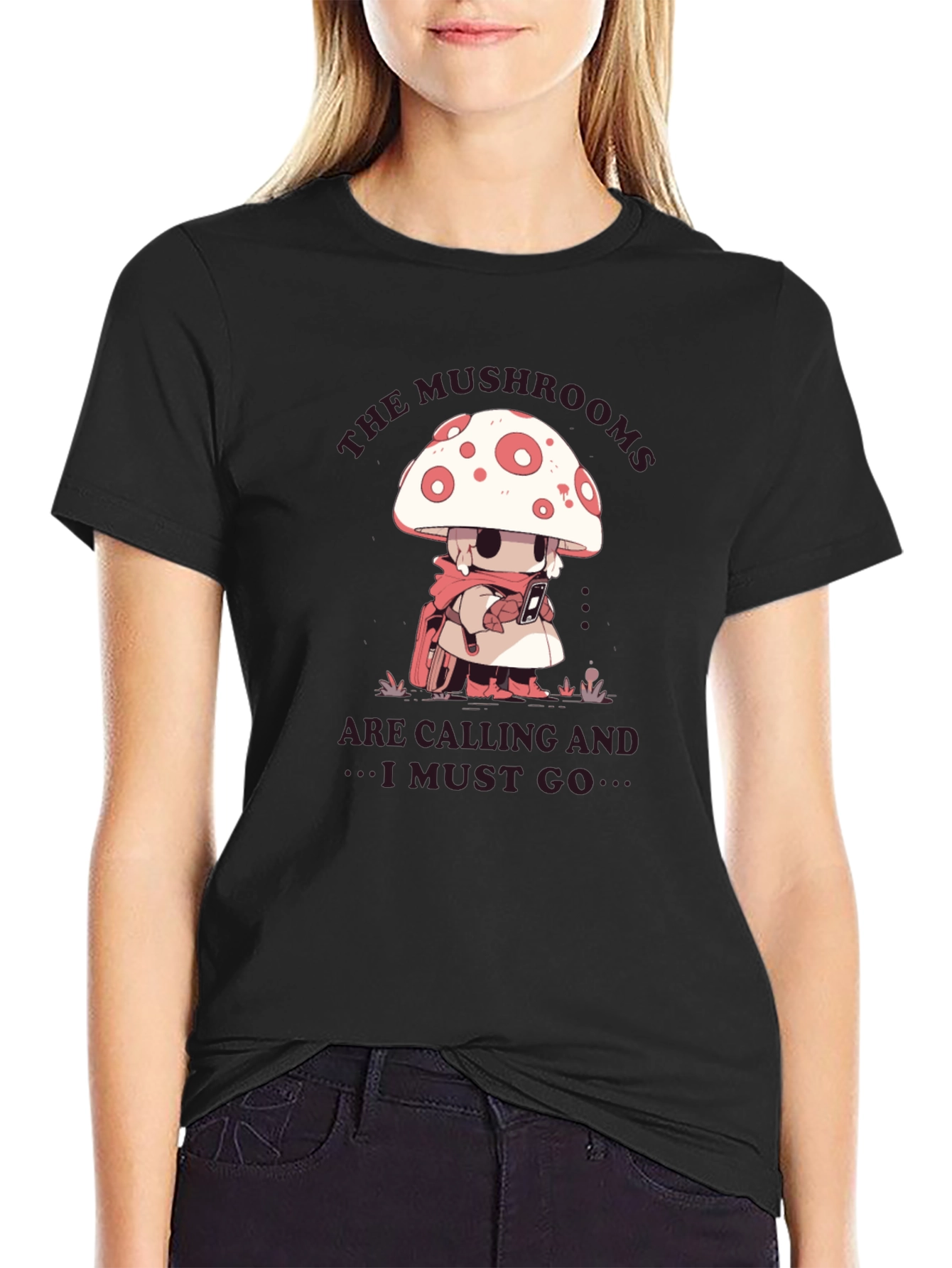 Mushroom Calling T-Shirt - Adventure Awaits!