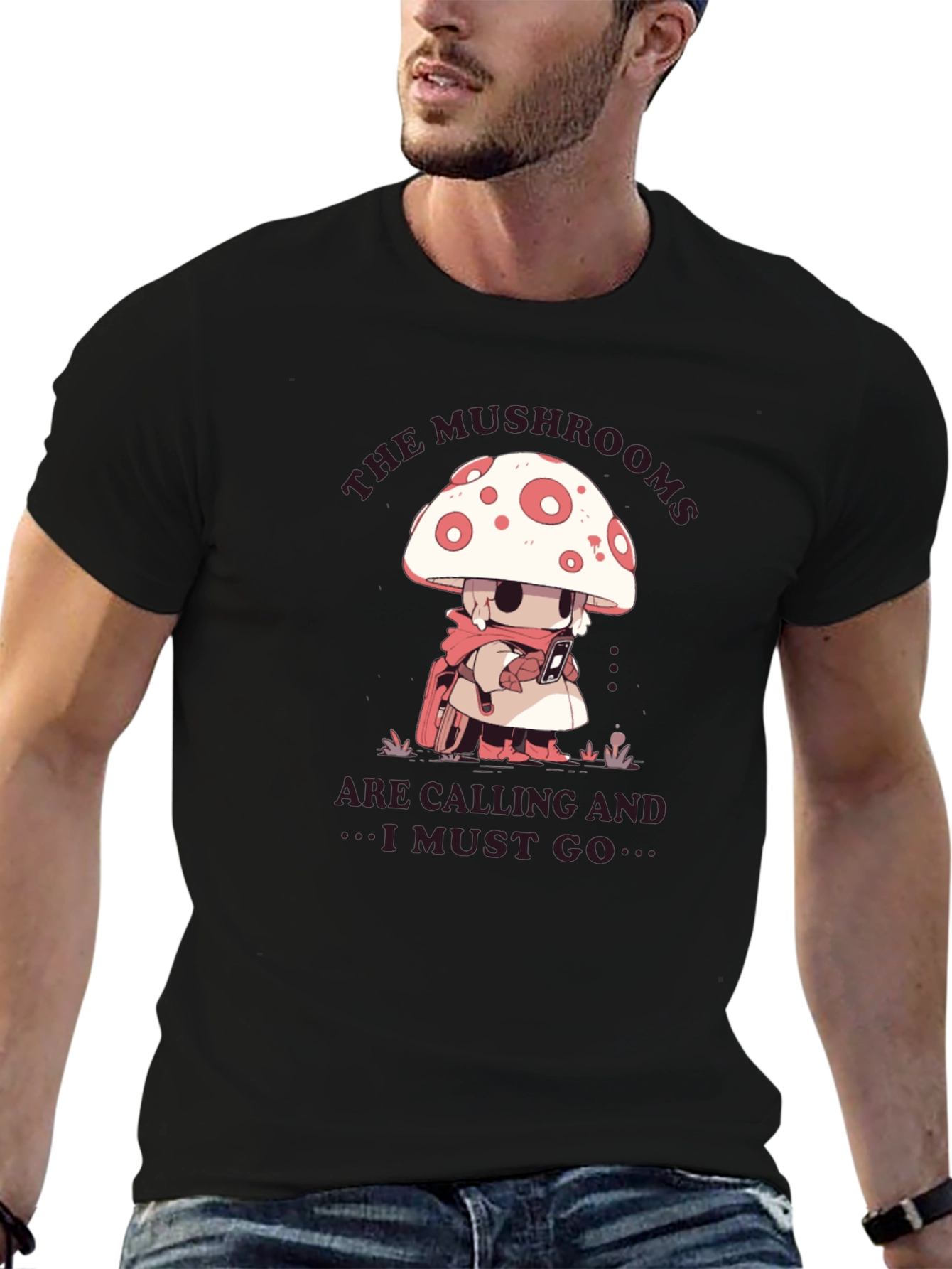 Mushroom Calling T-Shirt - Adventure Awaits!