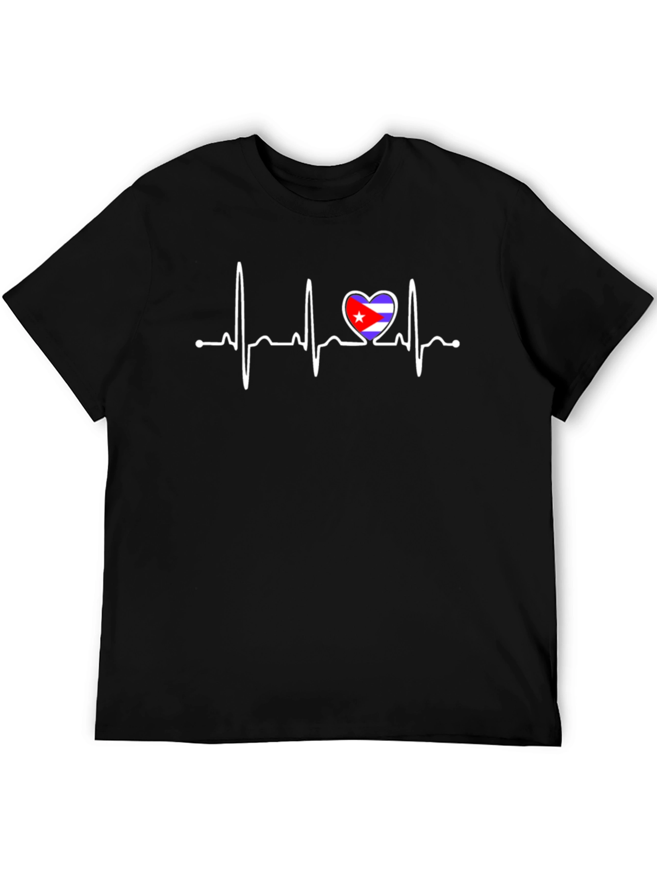 Cuba Heartbeat T-Shirt - Black