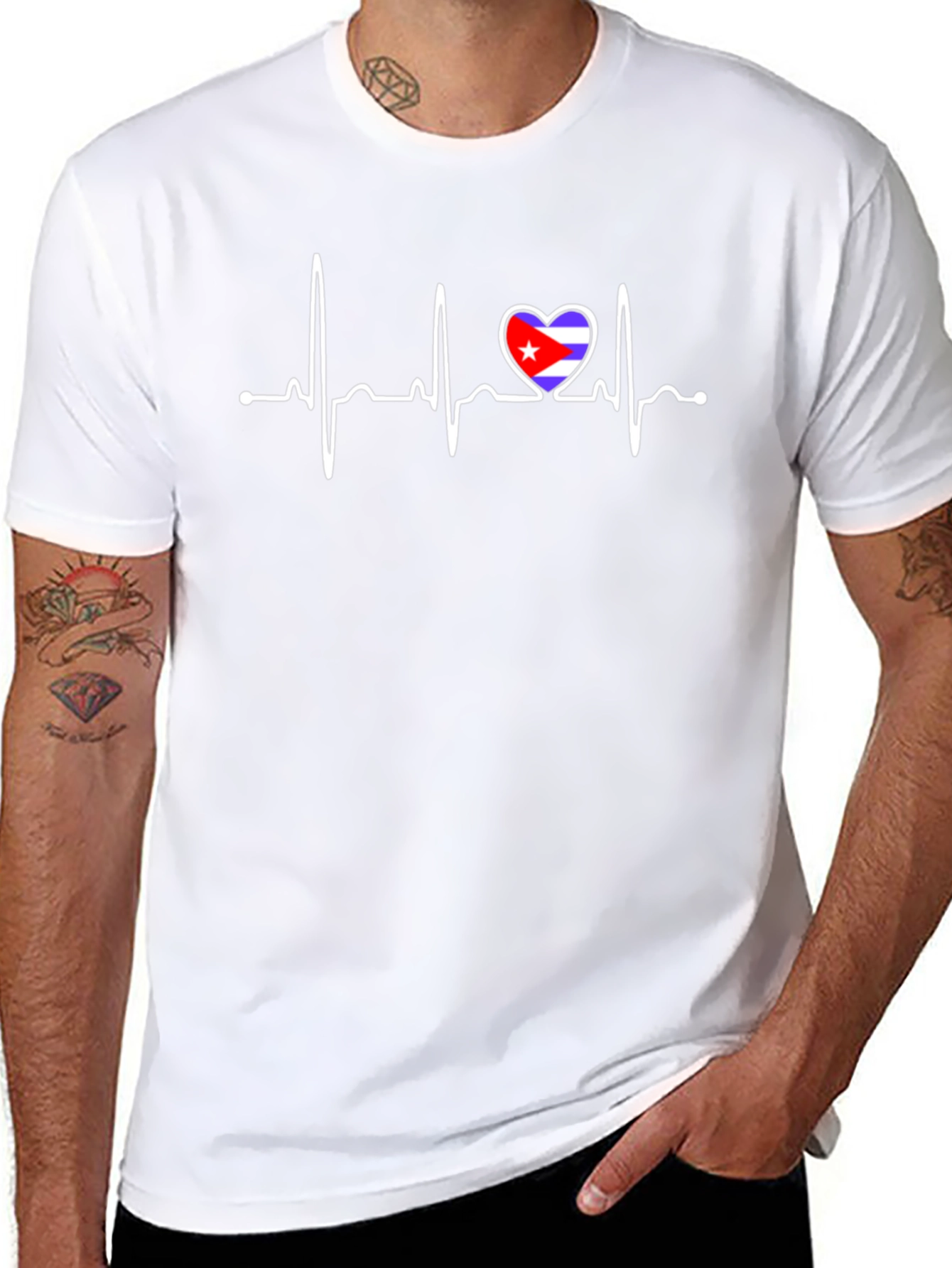 Cuba Heartbeat T-Shirt - Black