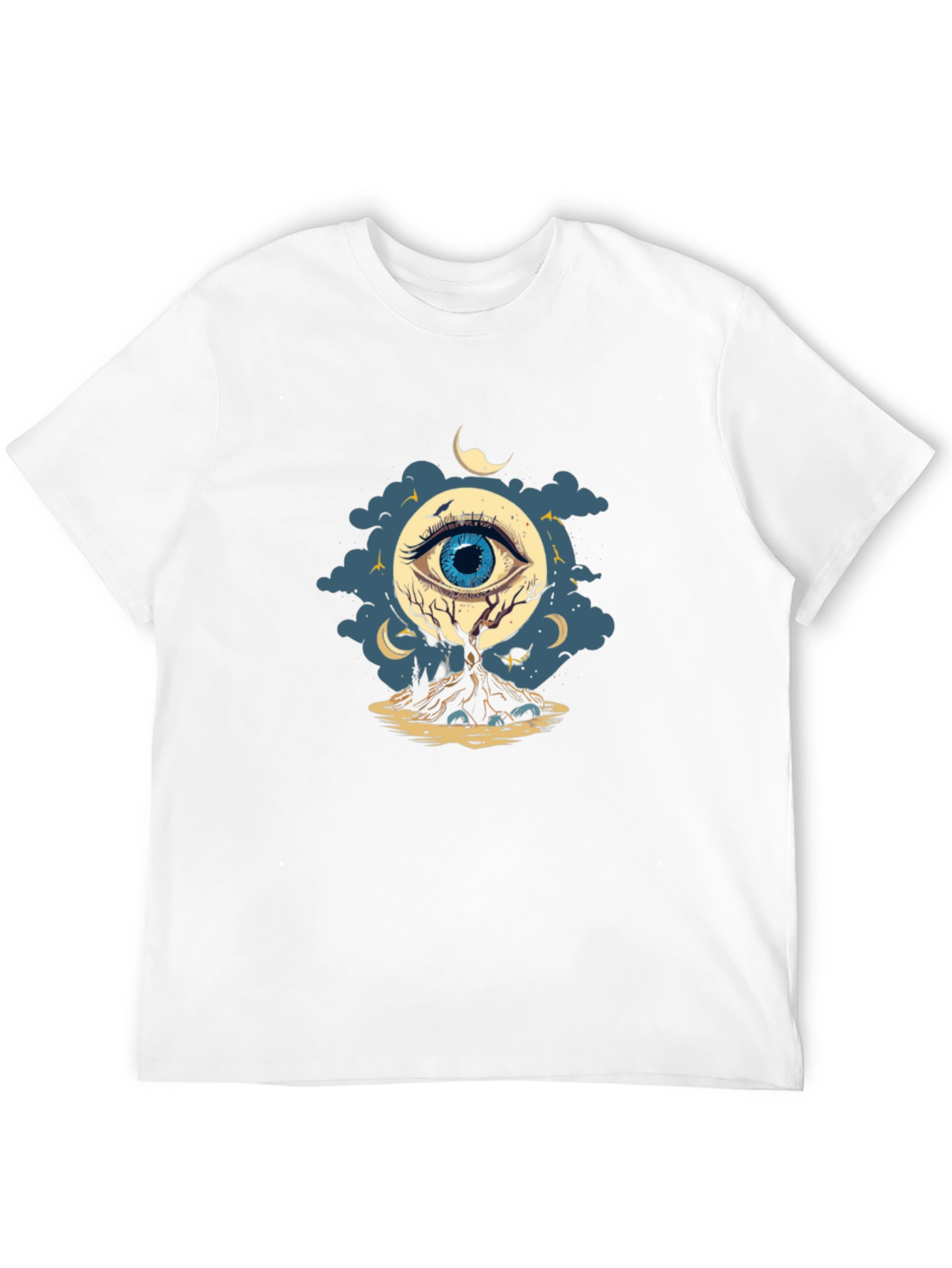 Eye of the Night Graphic T-Shirt - Black