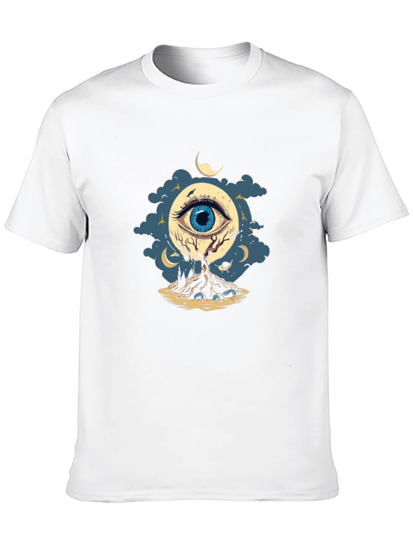 Eye of the Night Graphic T-Shirt - Black