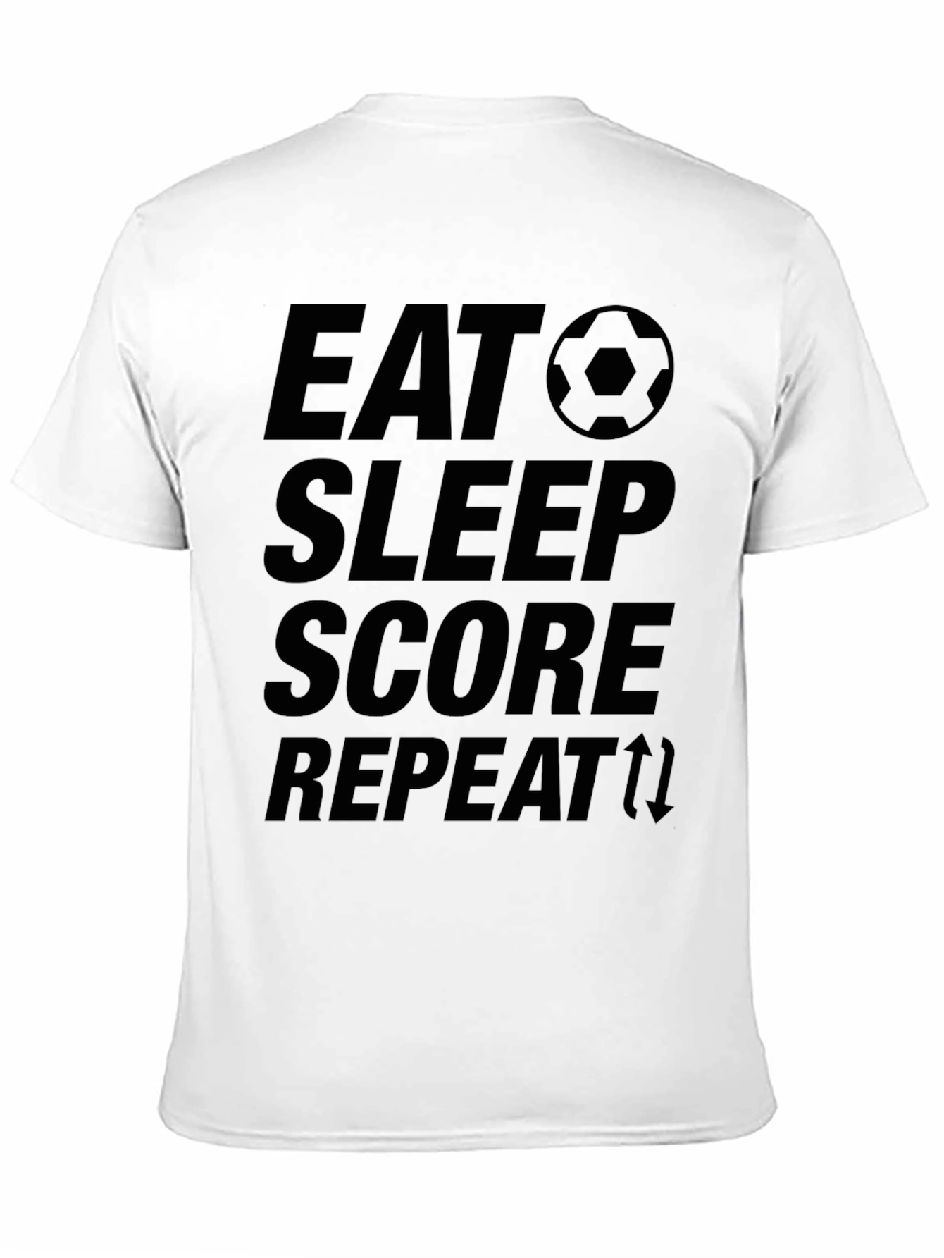 Eat Sleep Score Repeat Soccer T-Shirt