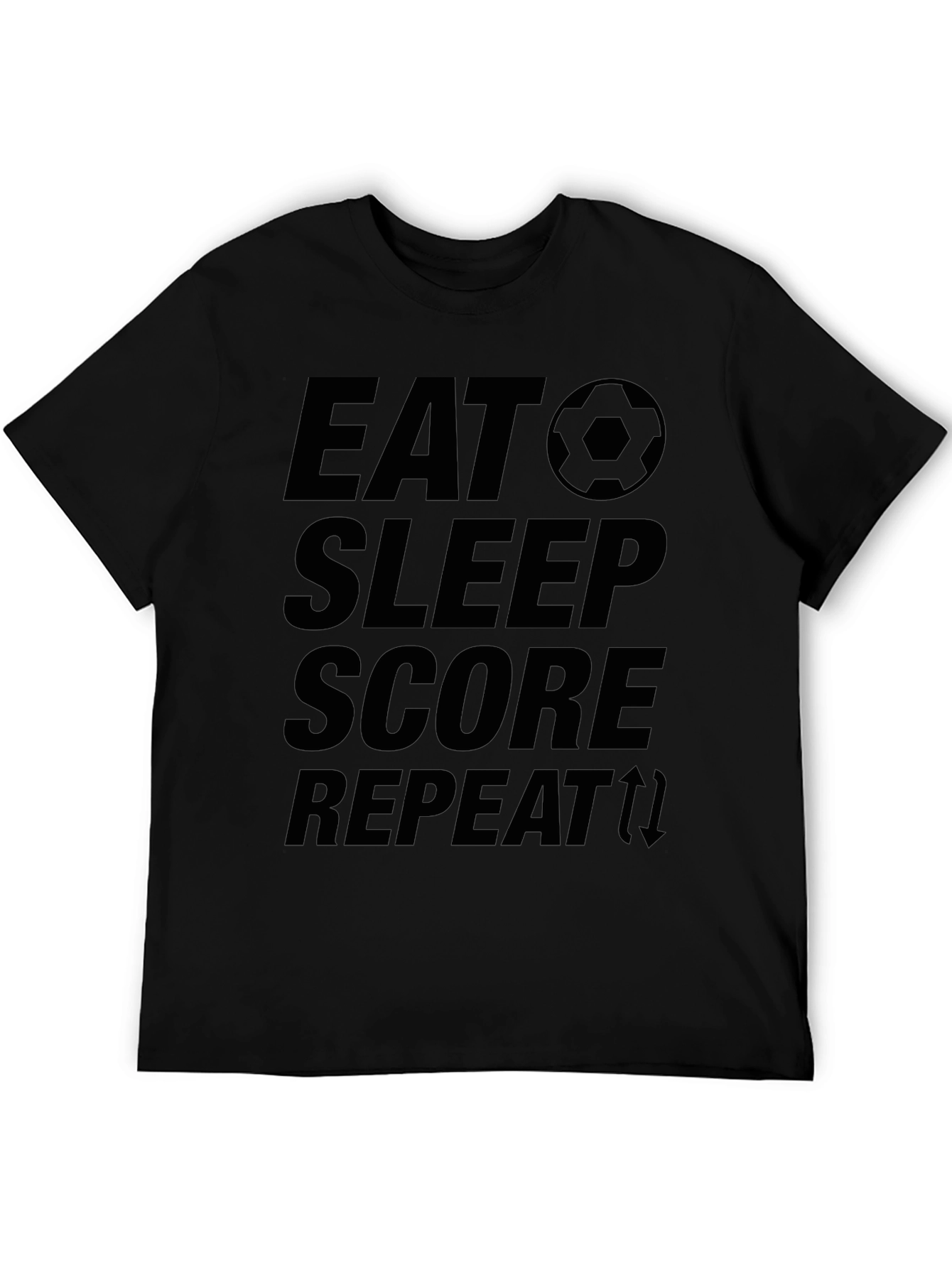 Eat Sleep Score Repeat Soccer T-Shirt