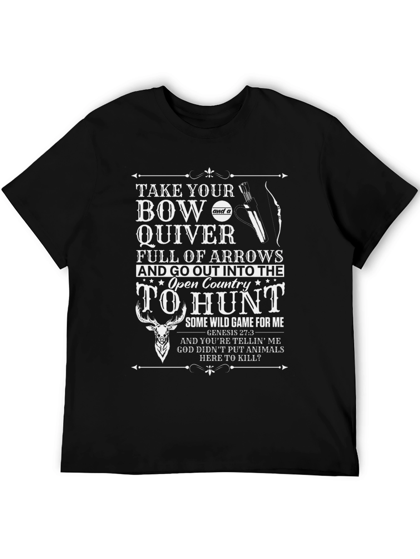 Hunting Graphic T-Shirt - Bow & Arrow Design