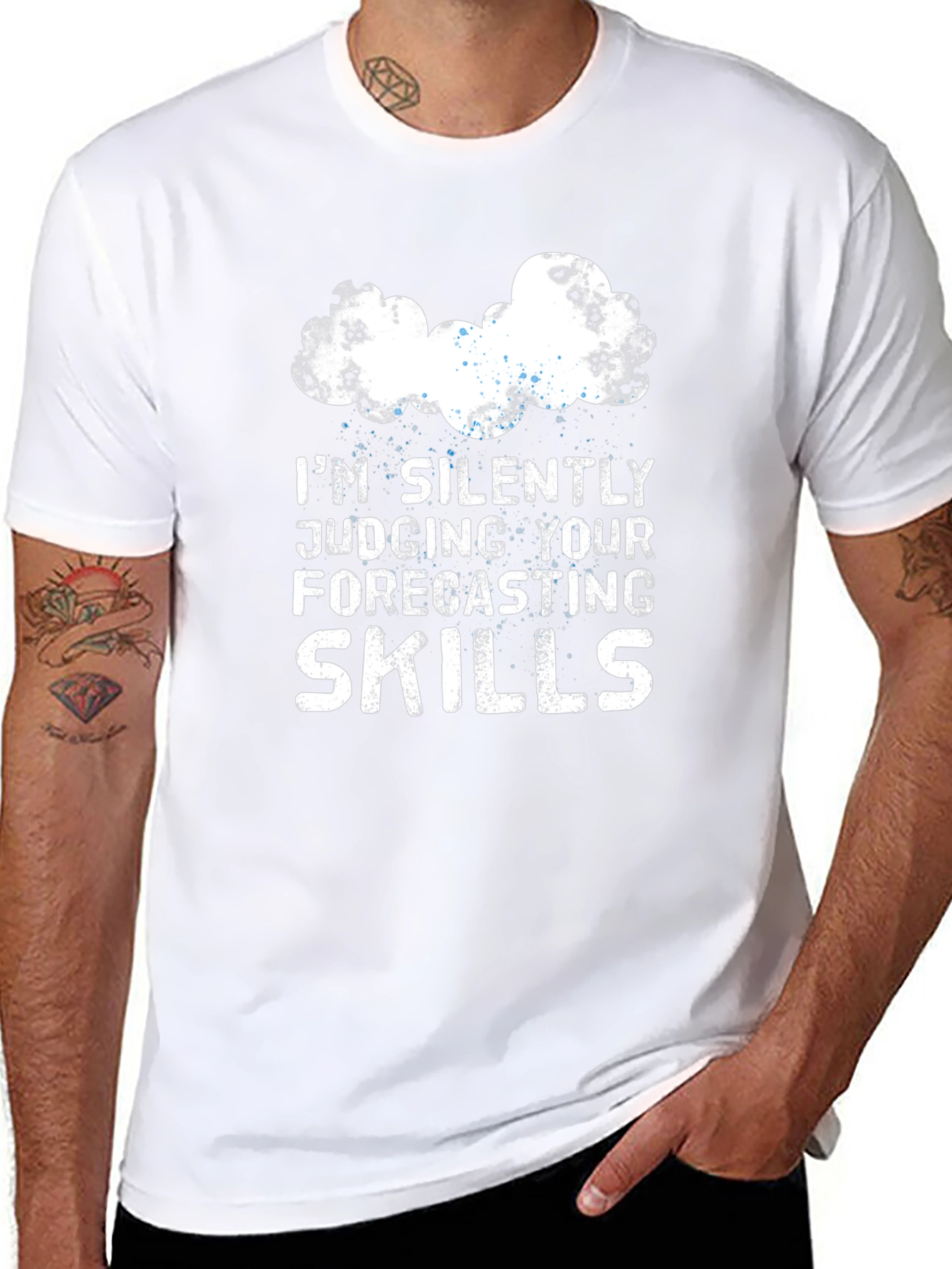 Funny Weather Forecaster T-Shirt Judging Forecasting Skills