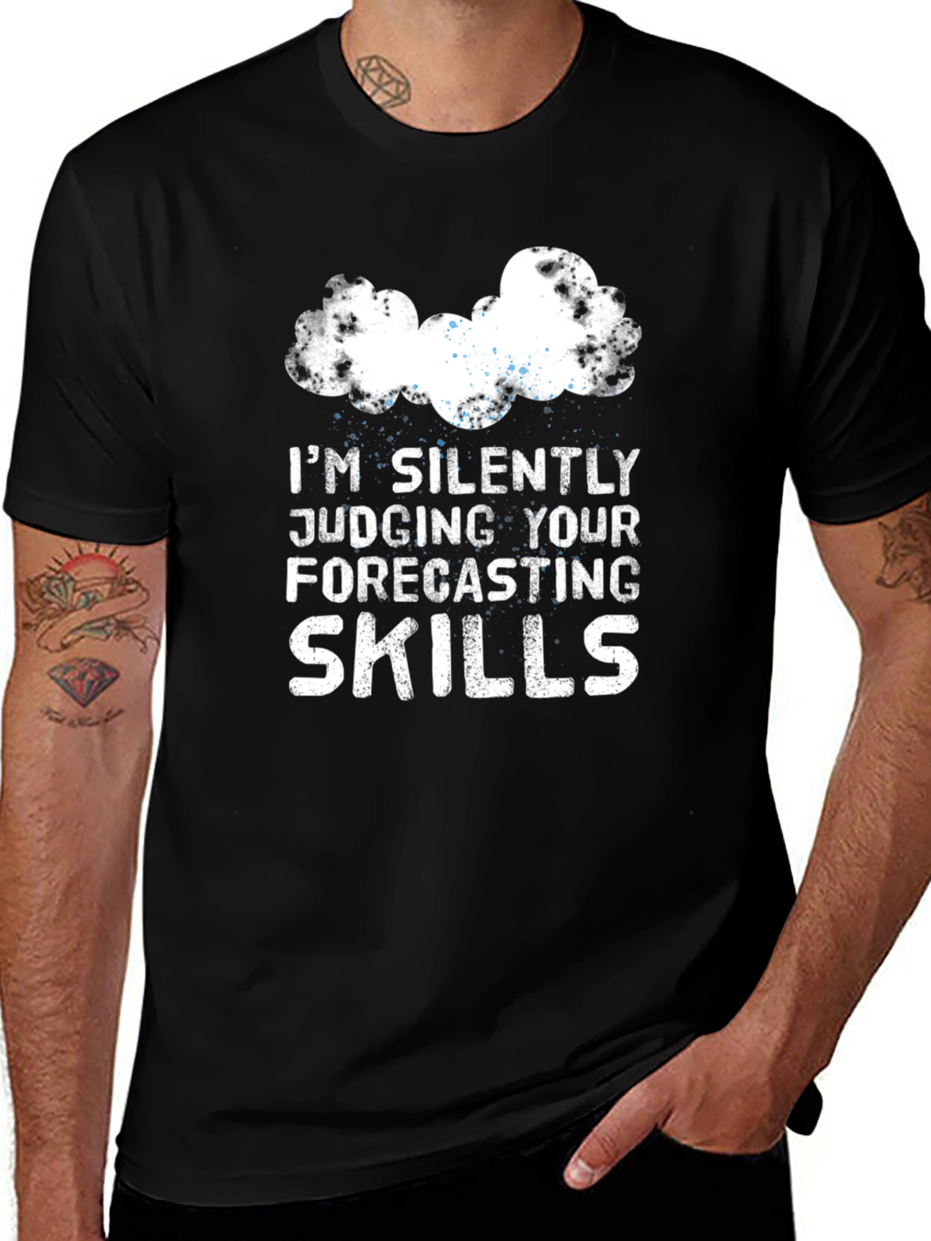 Funny Weather Forecaster T-Shirt Judging Forecasting Skills