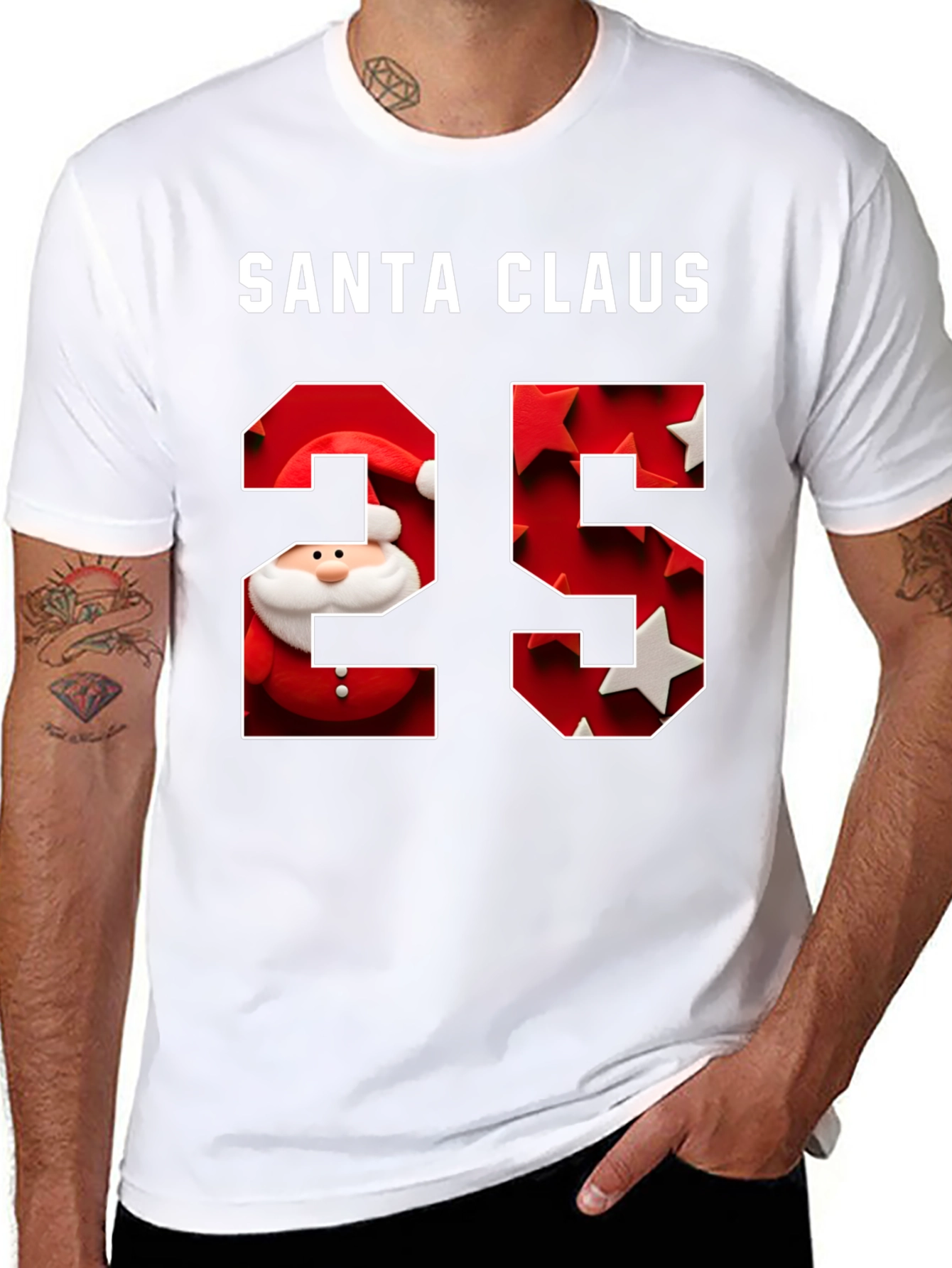 Santa Claus 25 Christmas Holiday T-Shirt