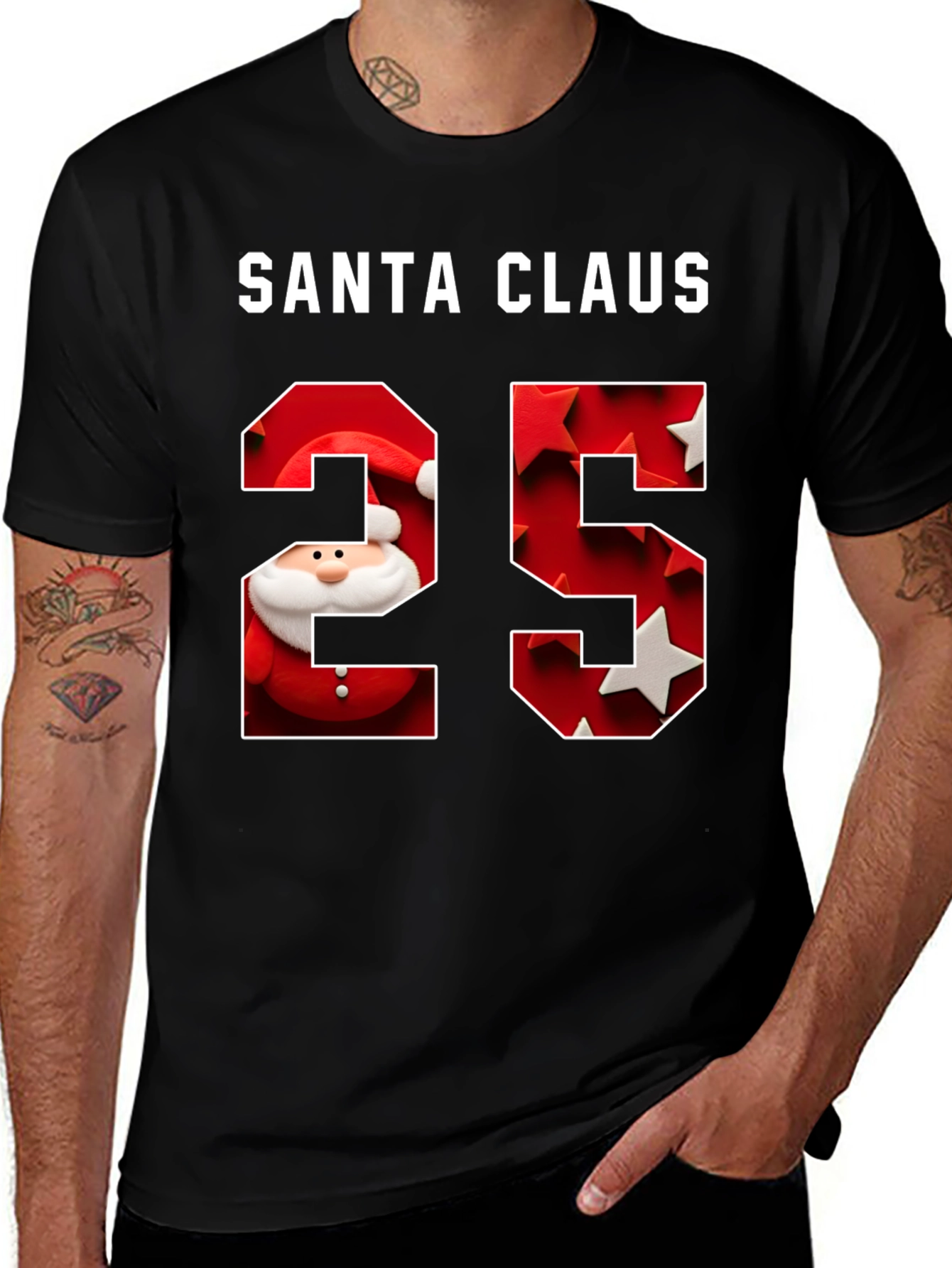 Santa Claus 25 Christmas Holiday T-Shirt