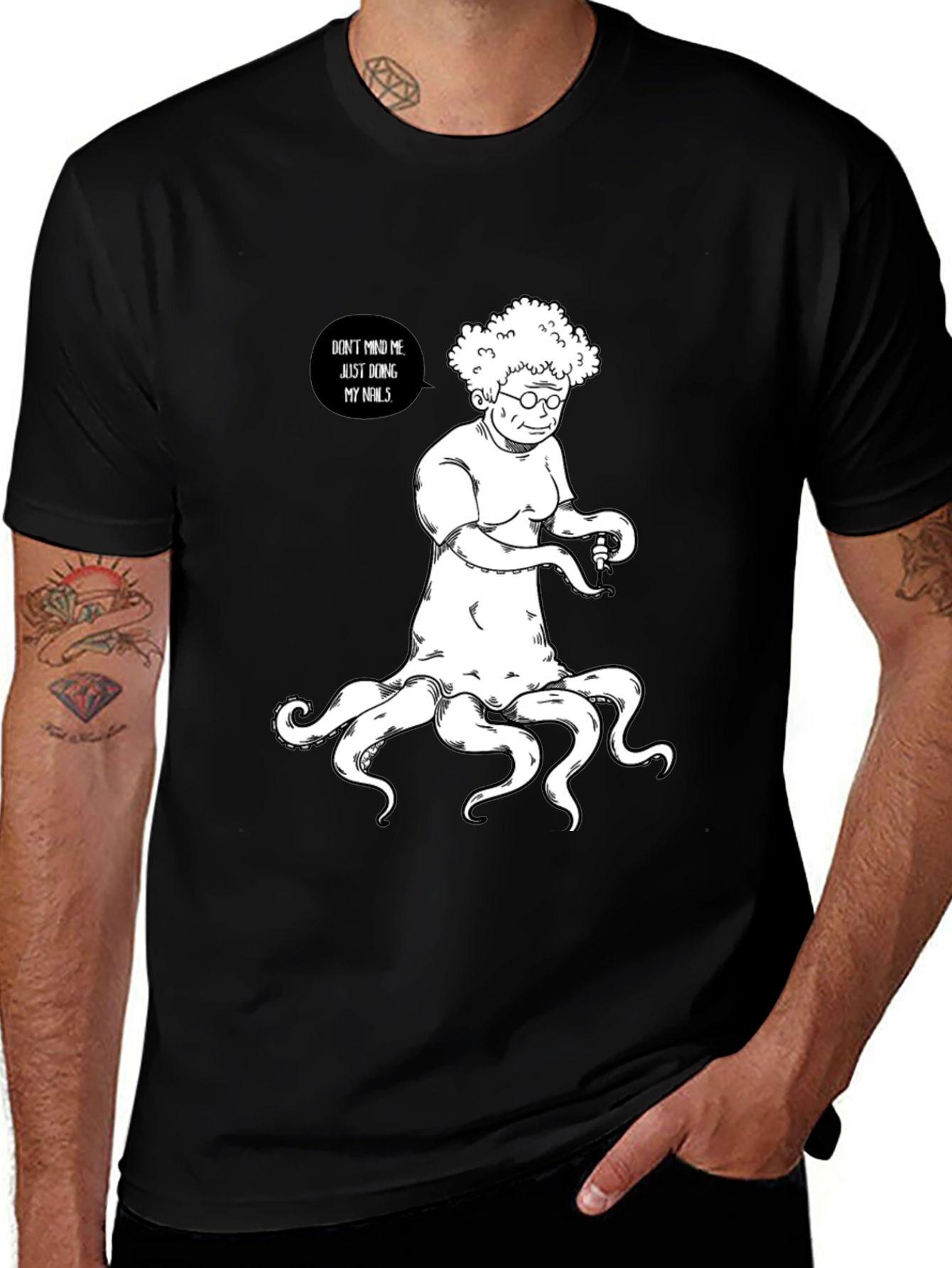 Funny Octopus Grandma T-Shirt - Nail Day