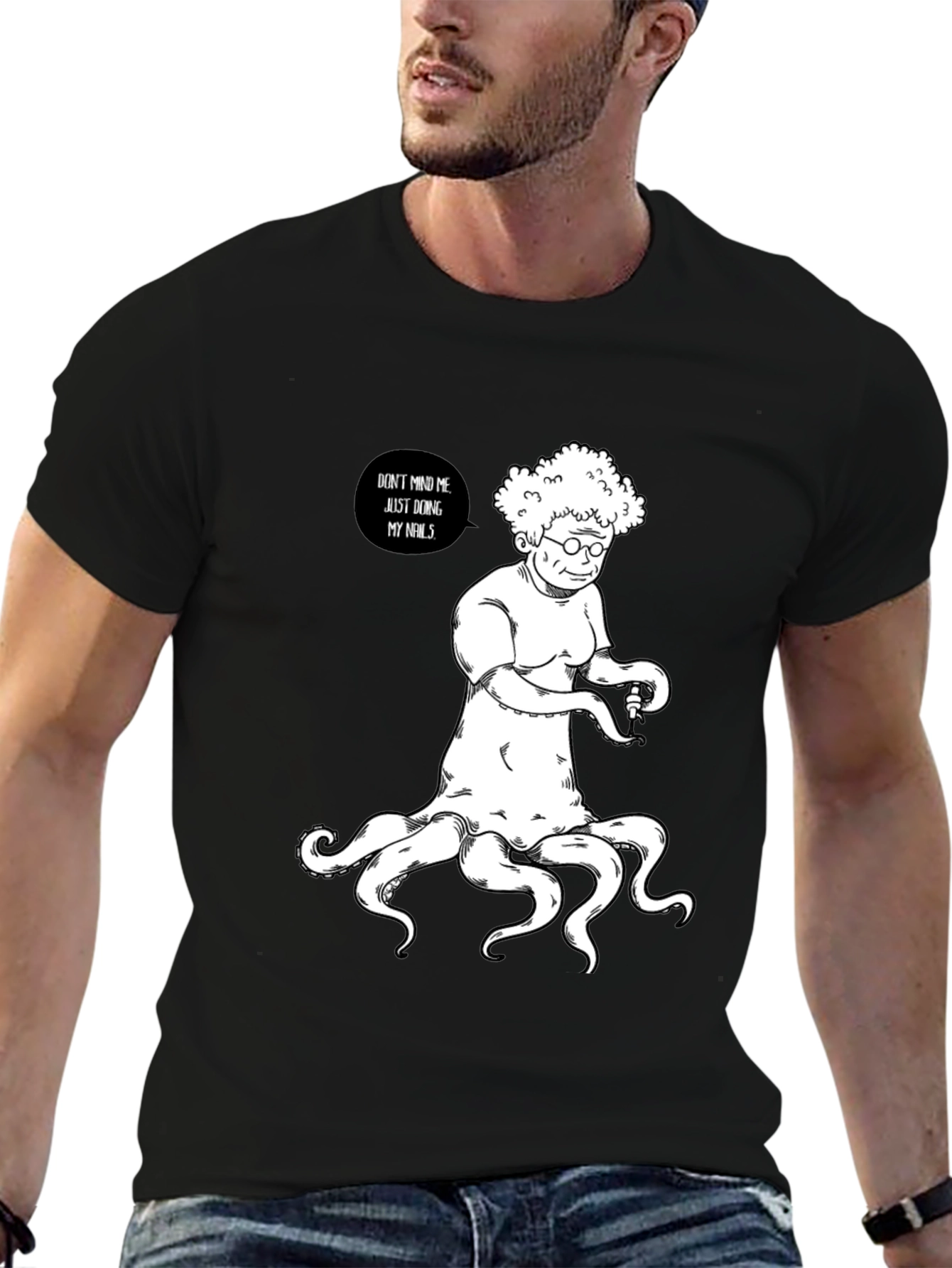 Funny Octopus Grandma T-Shirt - Nail Day