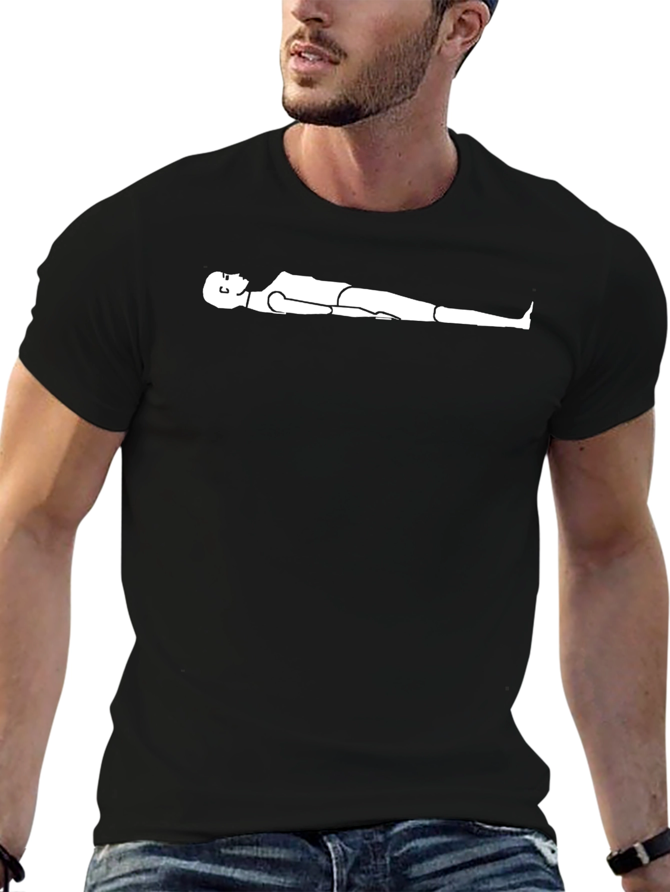 Relaxed Man T-Shirt - Humorous Graphic Tee