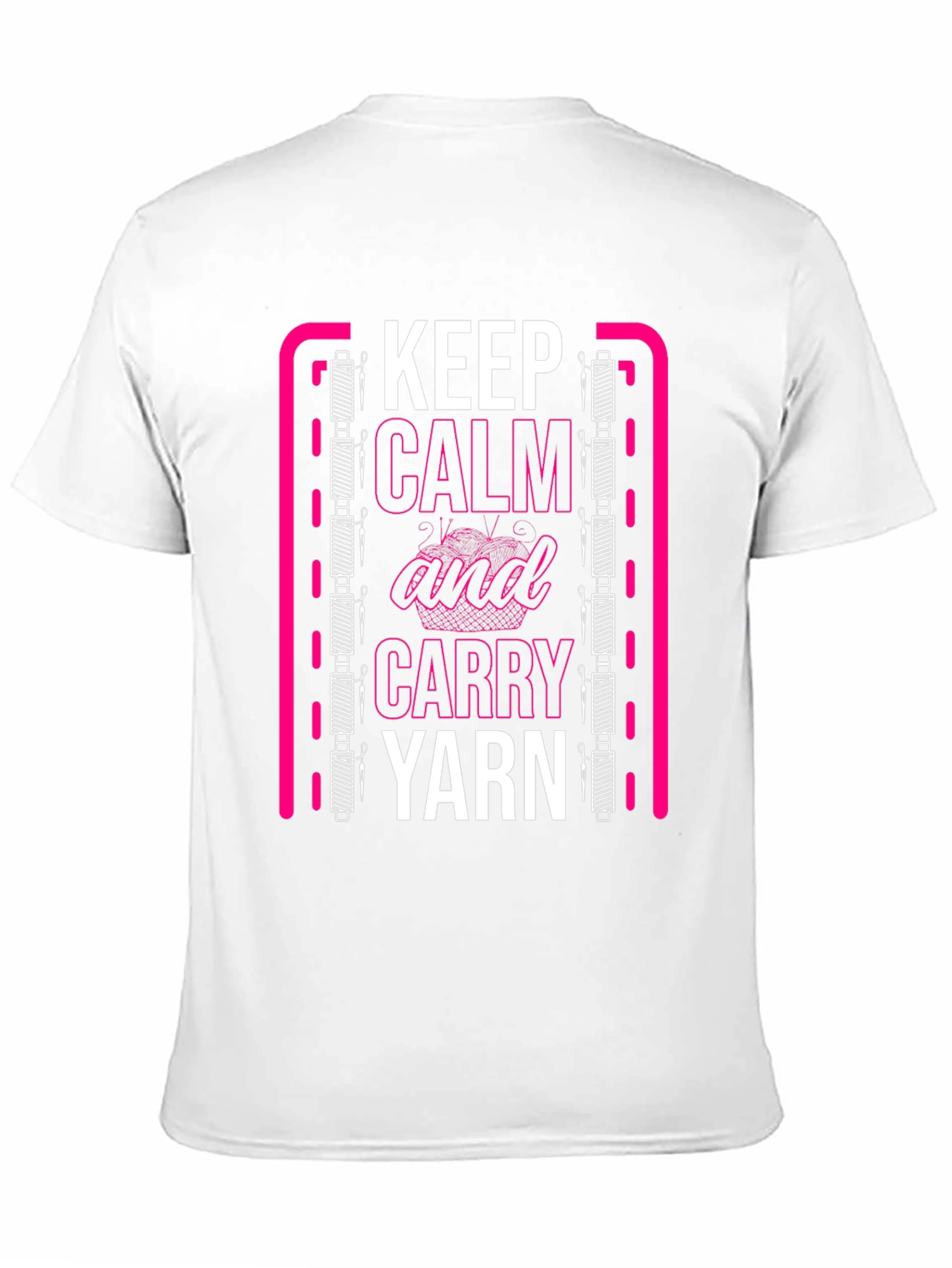 Keep Calm and Carry Yarn Graphic T-Shirt